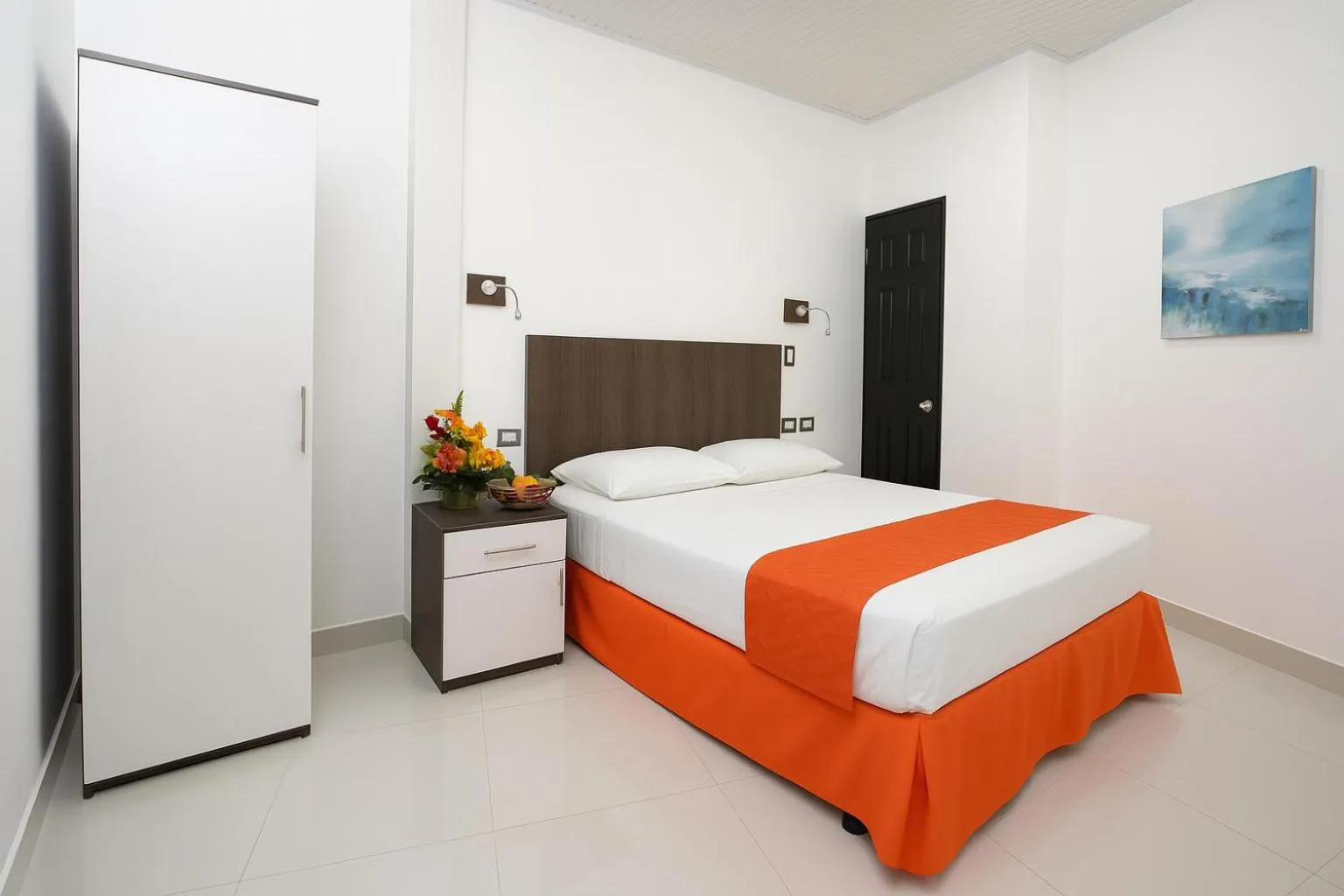 Bed in Hotel Milan Costa Rica