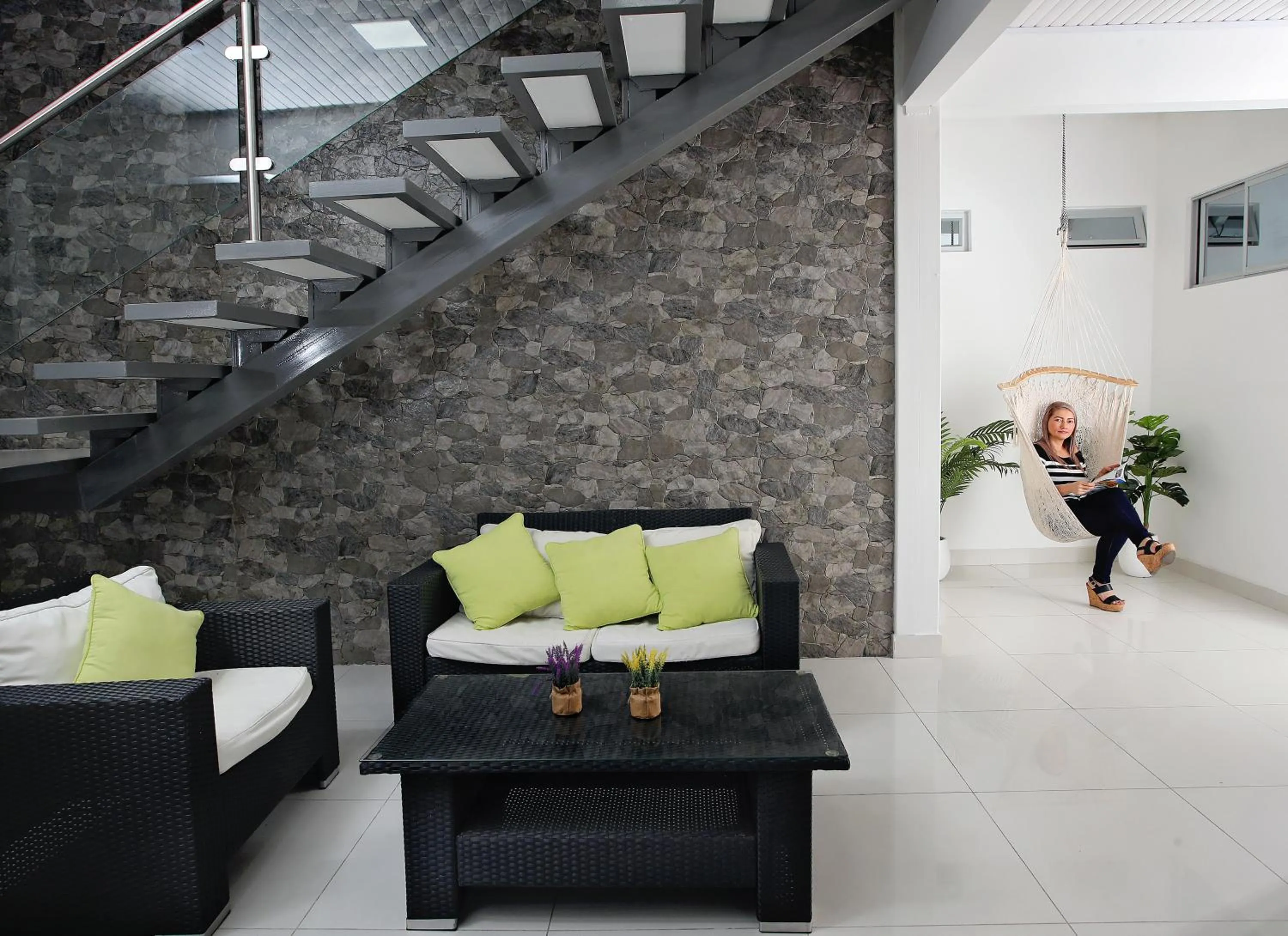 Living room in Hotel Milan Costa Rica