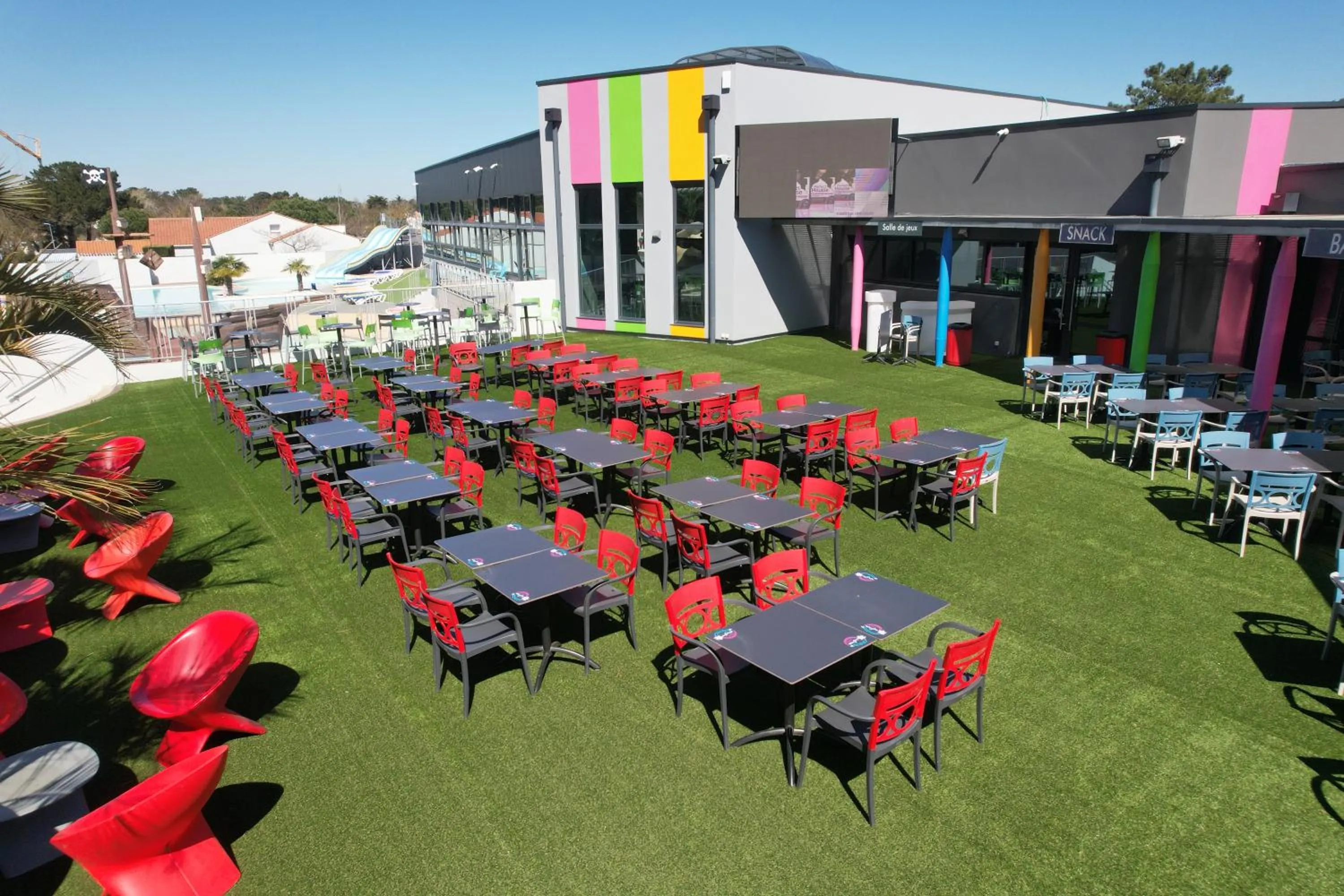 Patio in Camping L'Ocean