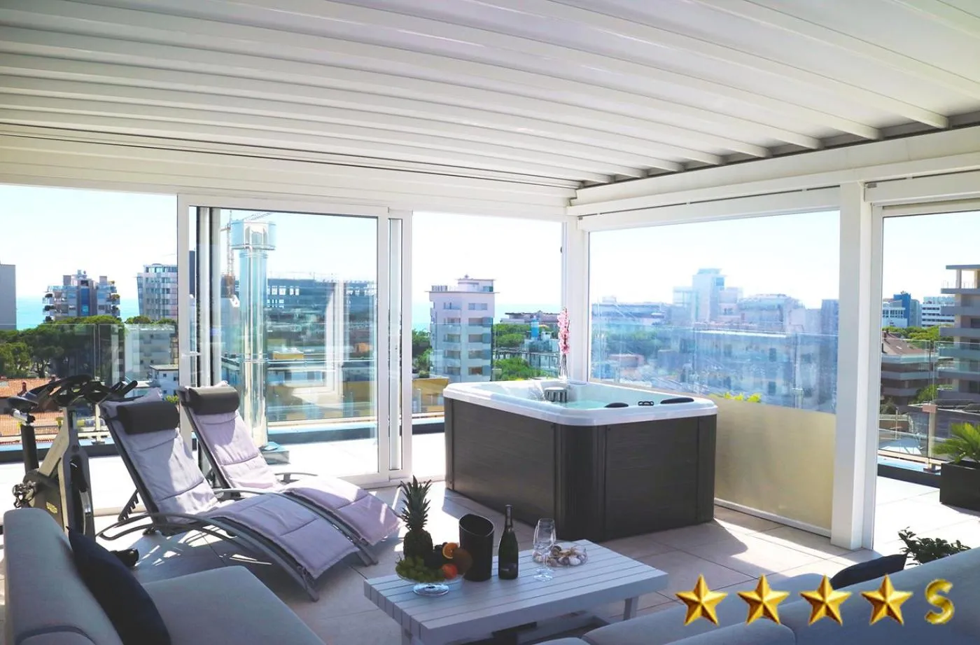 Balcony/Terrace in Hotel Rossini 4S