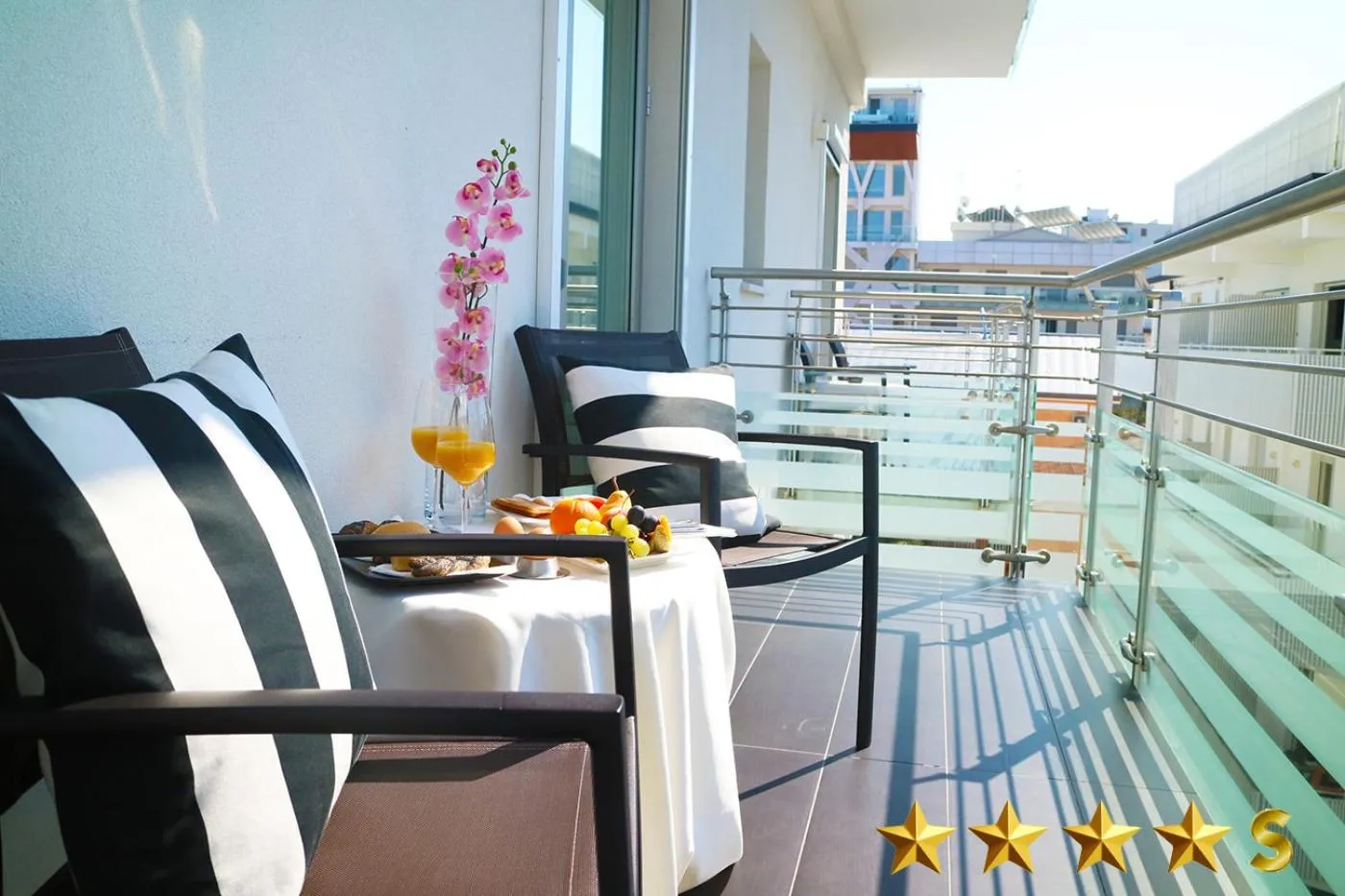 Balcony/Terrace in Hotel Rossini 4S