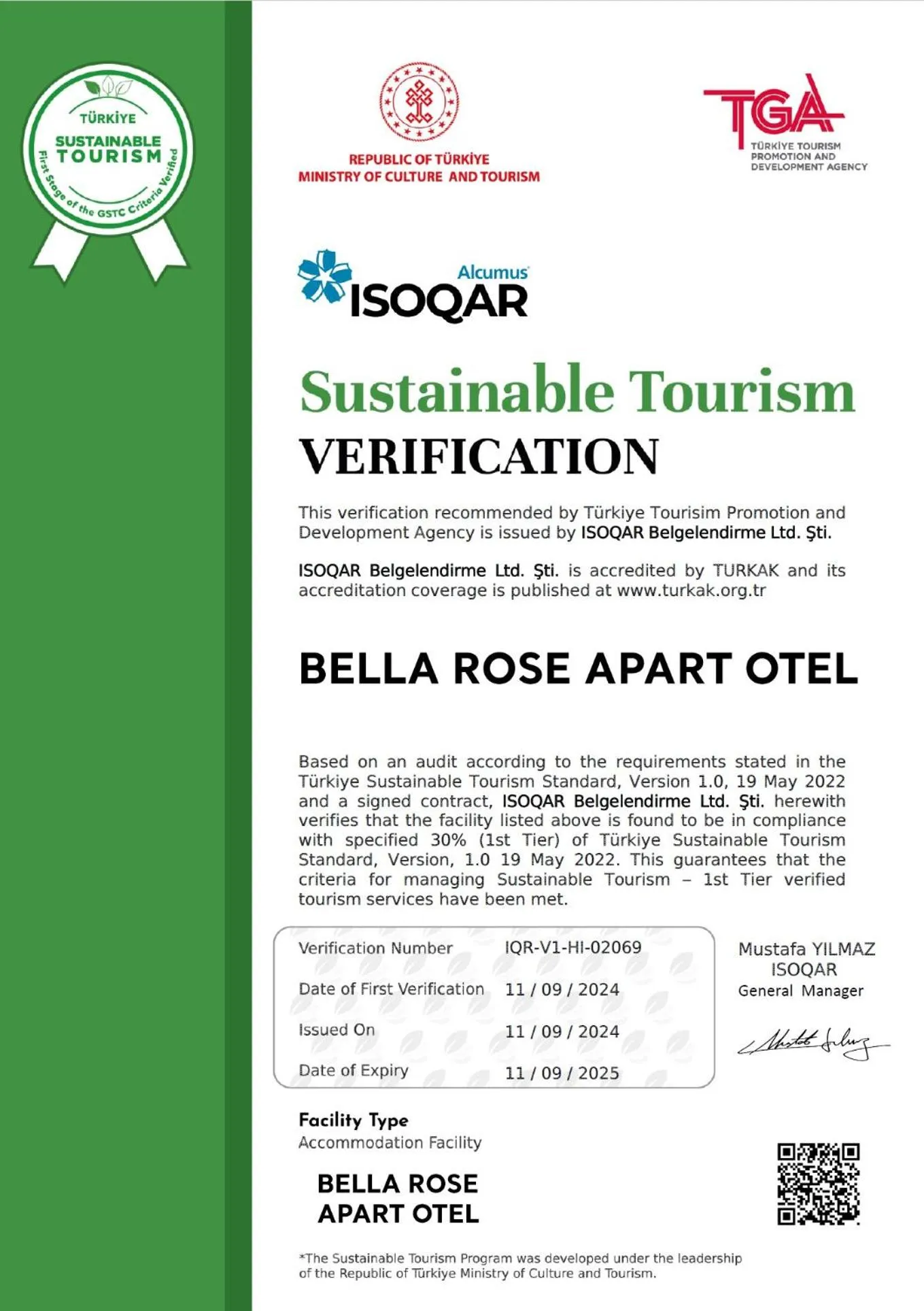 Logo/Certificate/Sign in Bella Rose Apart Hotel, Alanya