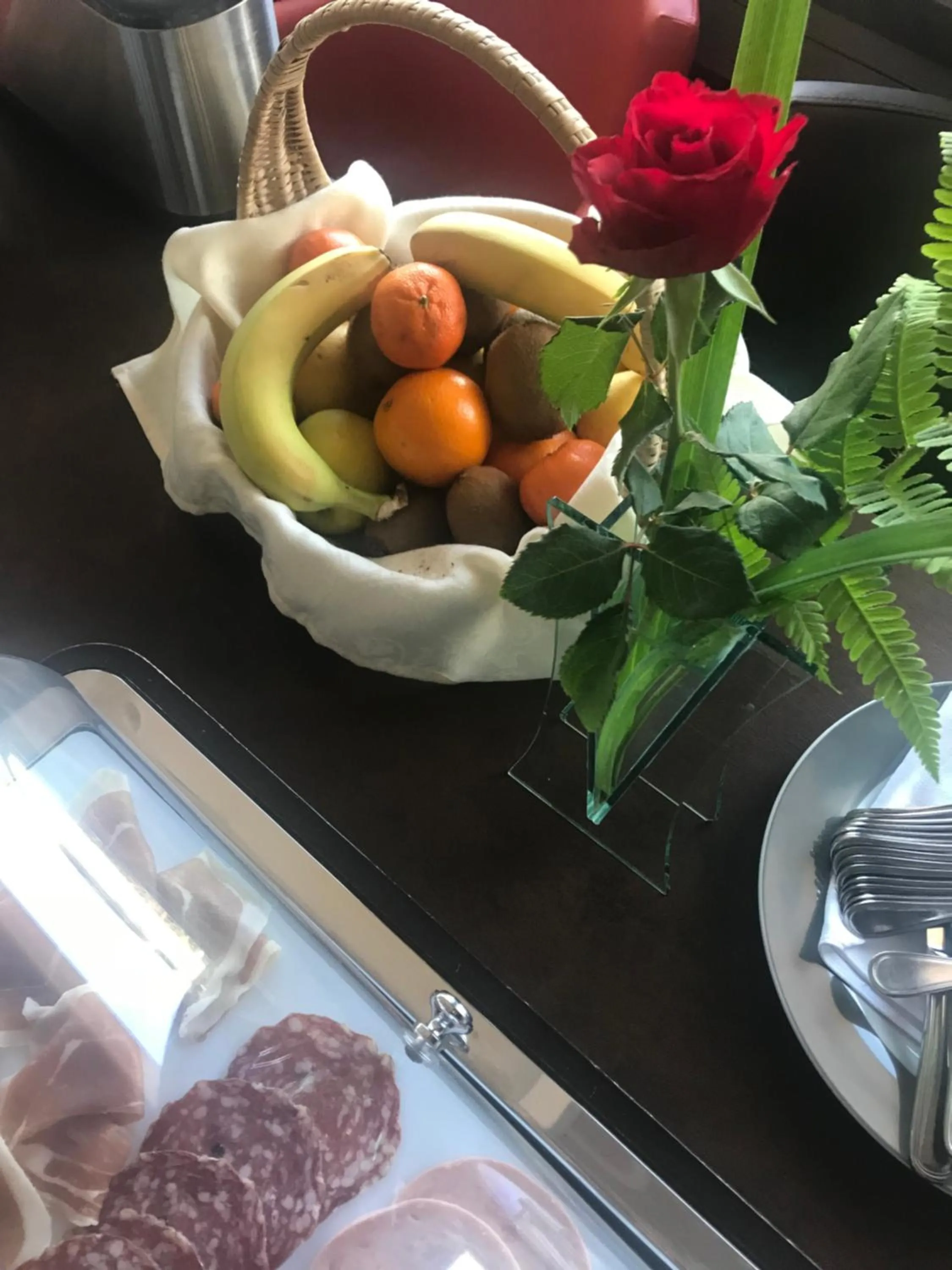 Buffet breakfast in Hôtel Restaurant le Panorama