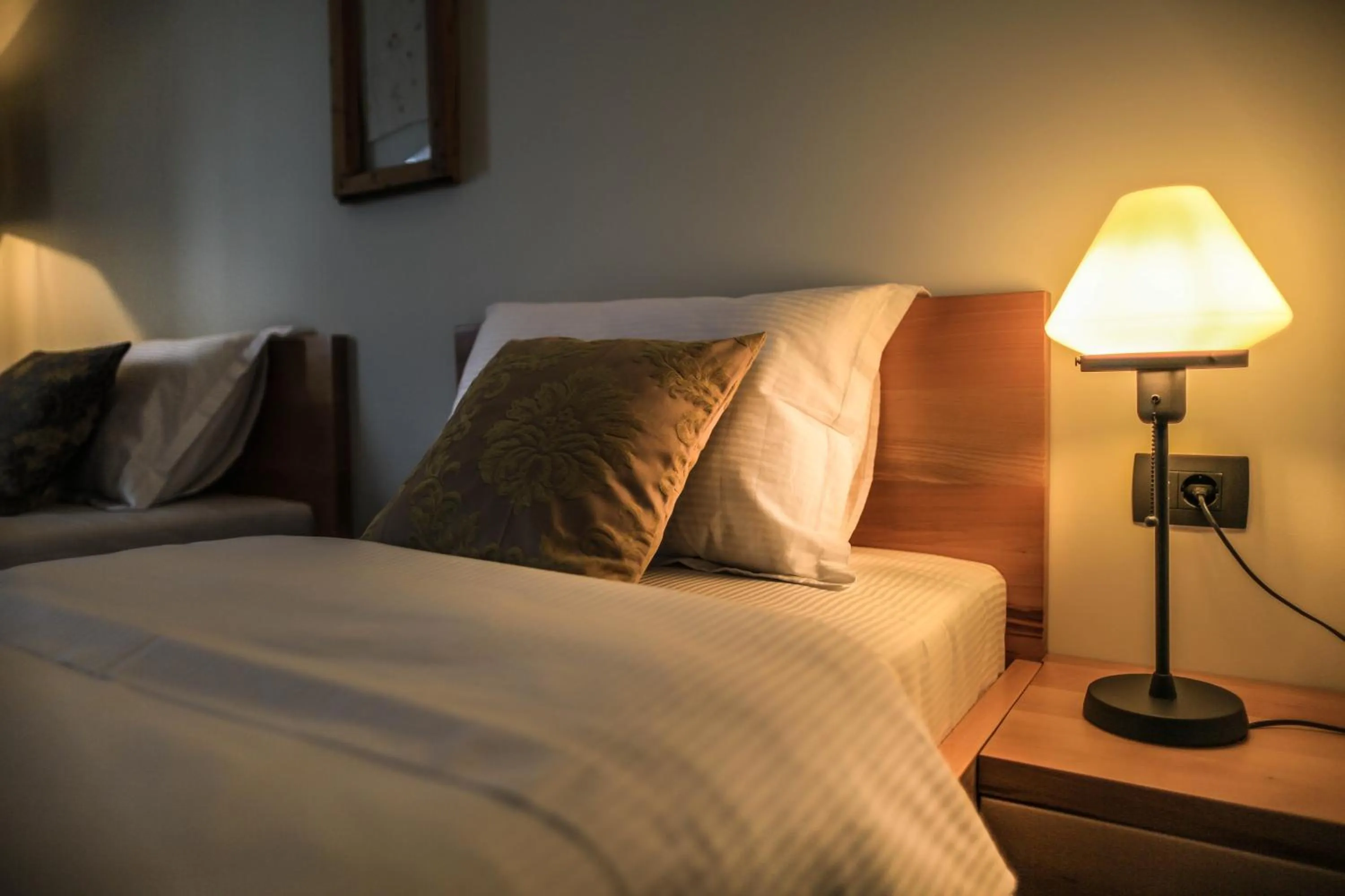 Bed in GARNI HOTEL ATRIUM