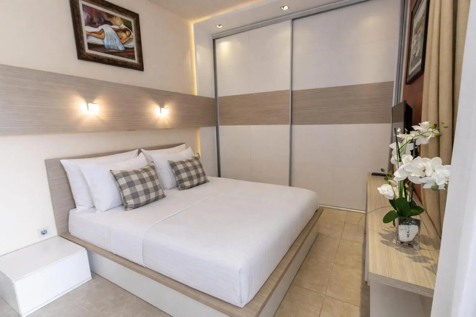 Bed in Hotel Butua Residence