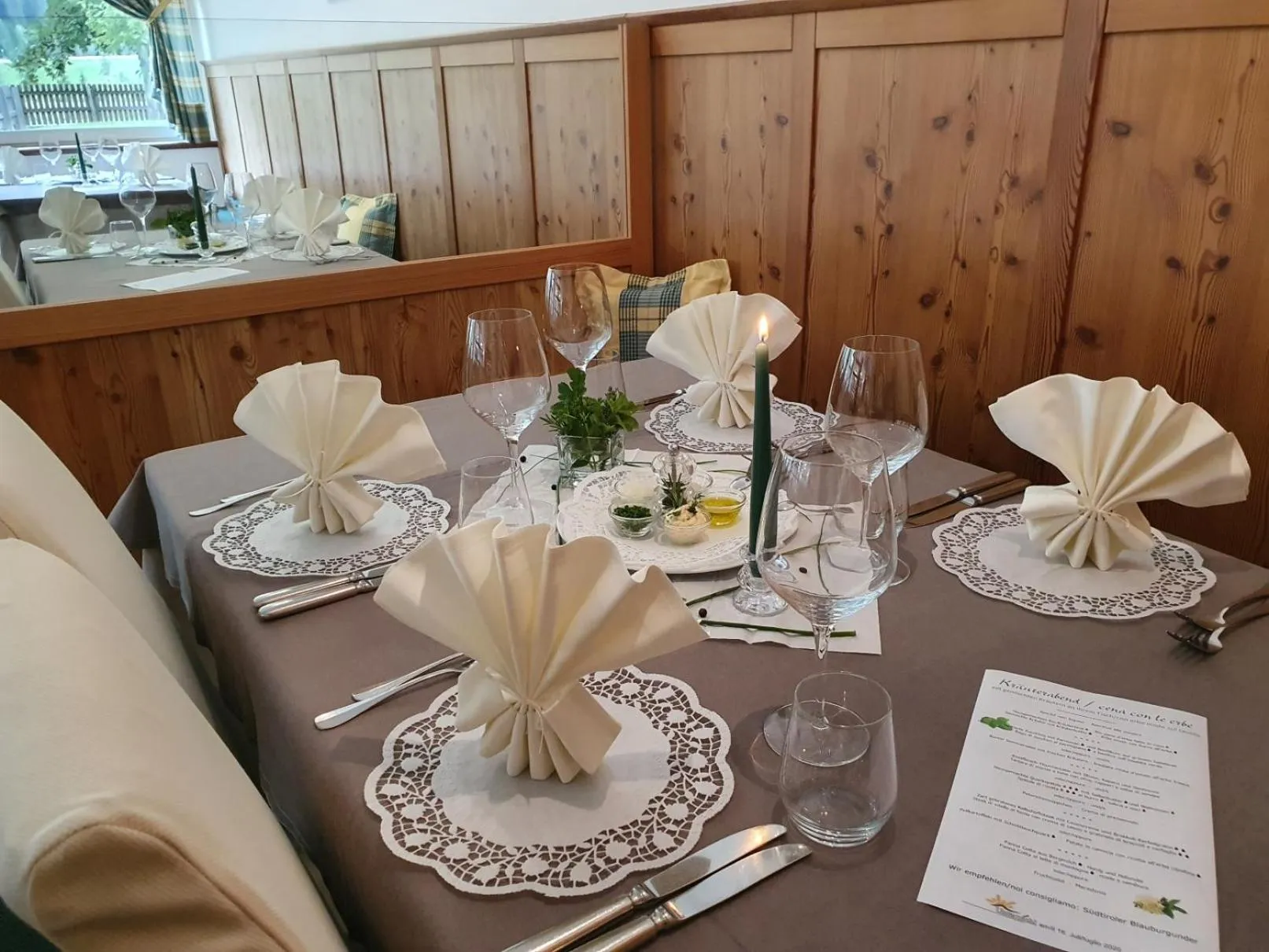 Dinner in Natur Pur Hotel Unterpichl