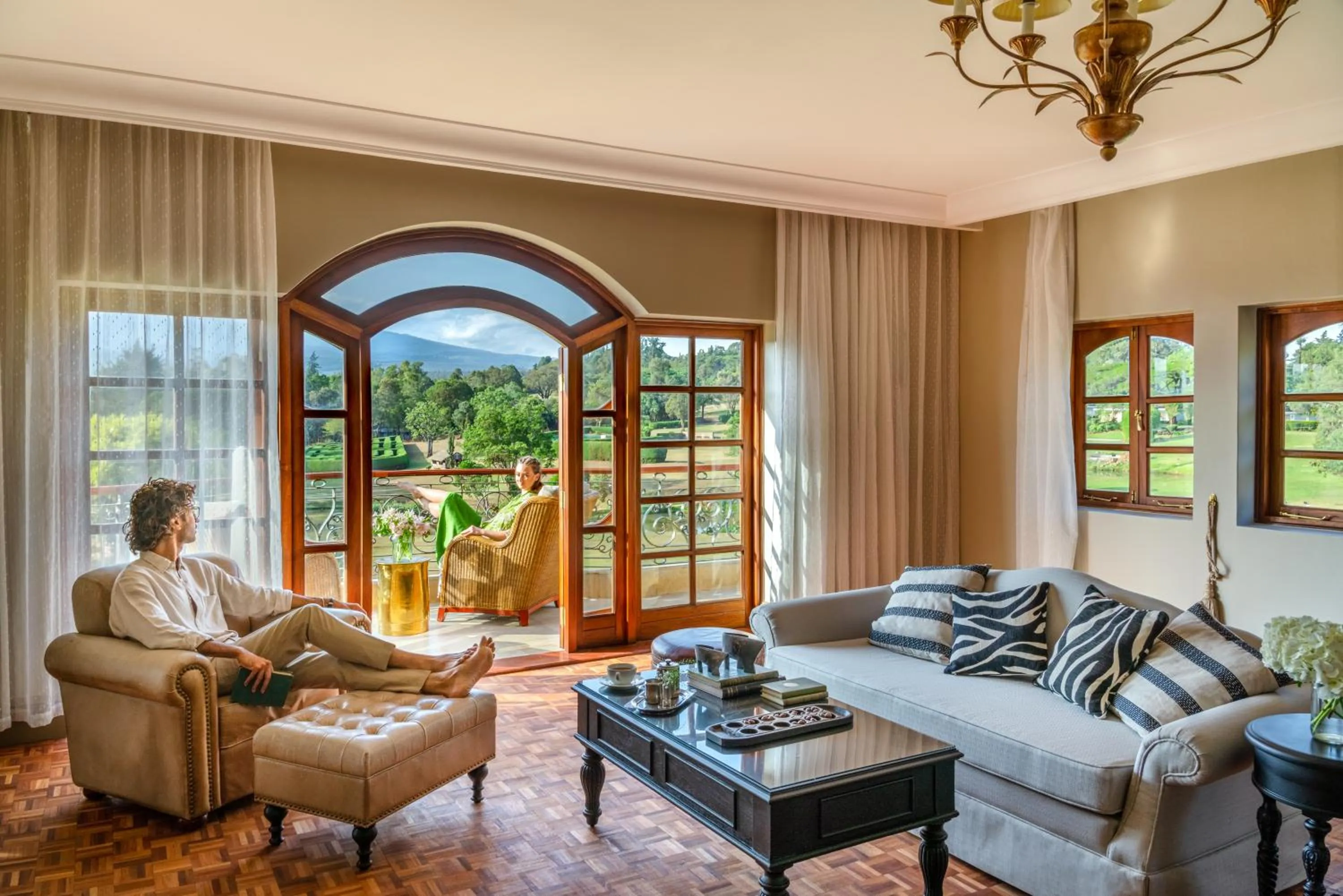 Living room in Fairmont Mount Kenya Safari Club