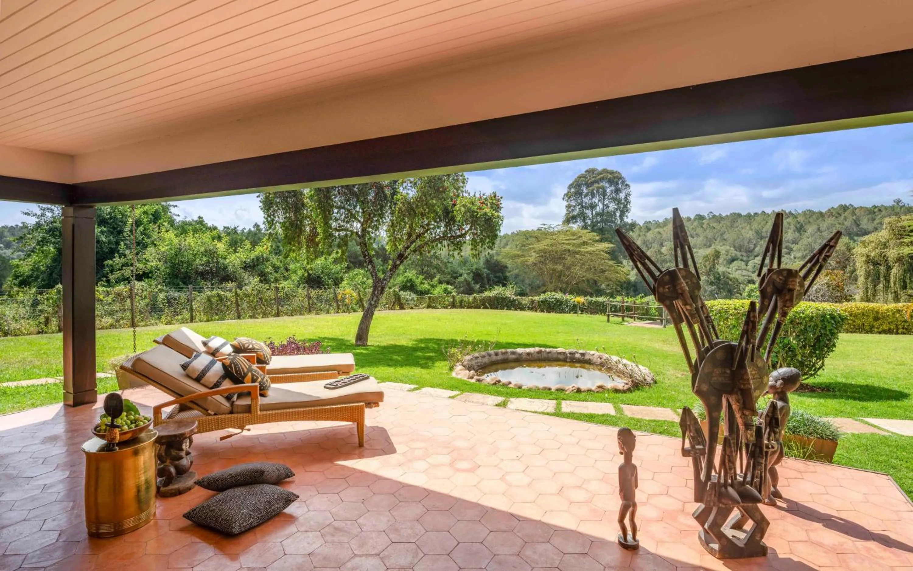 Patio in Fairmont Mount Kenya Safari Club