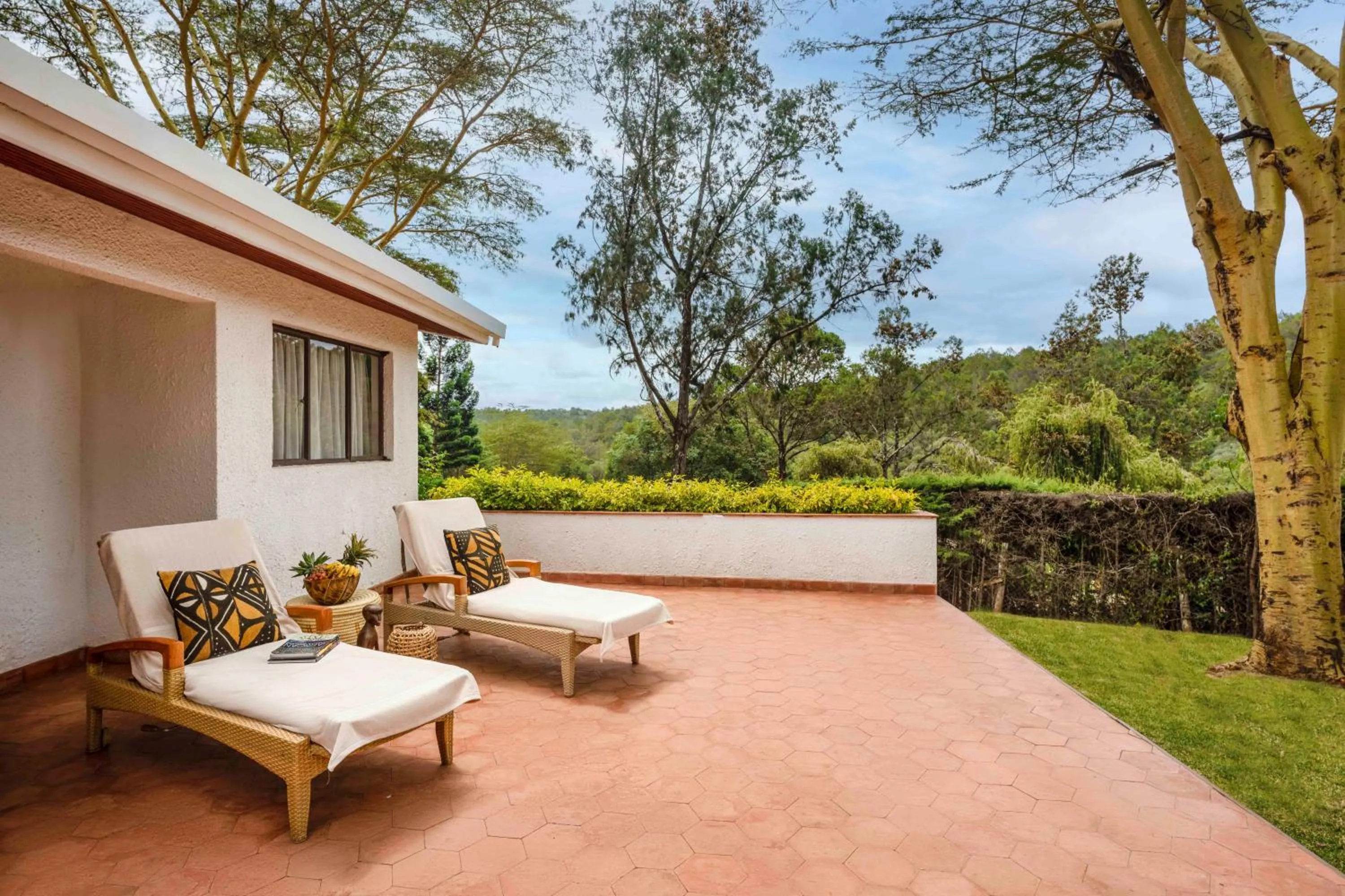 Patio in Fairmont Mount Kenya Safari Club