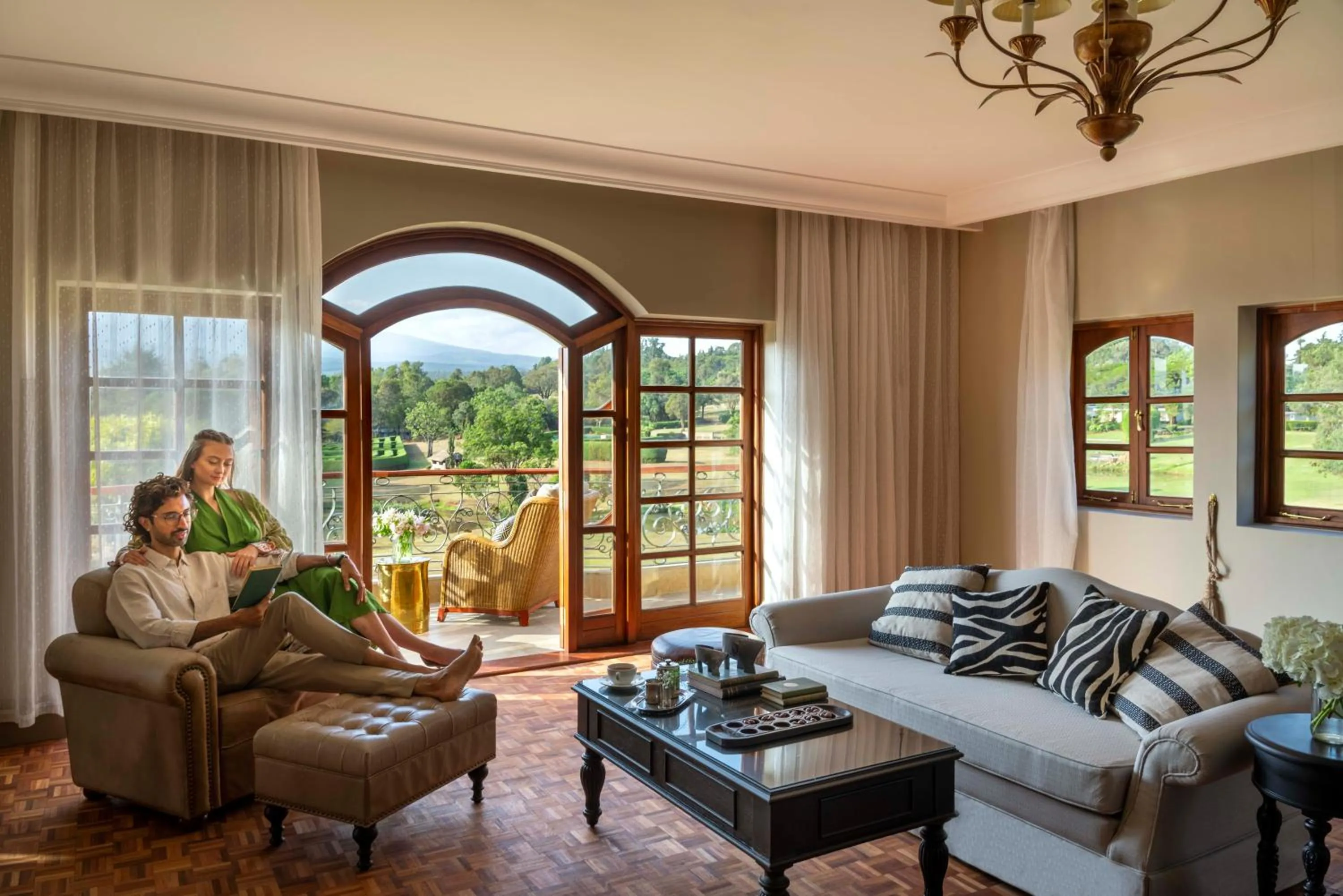 Living room in Fairmont Mount Kenya Safari Club