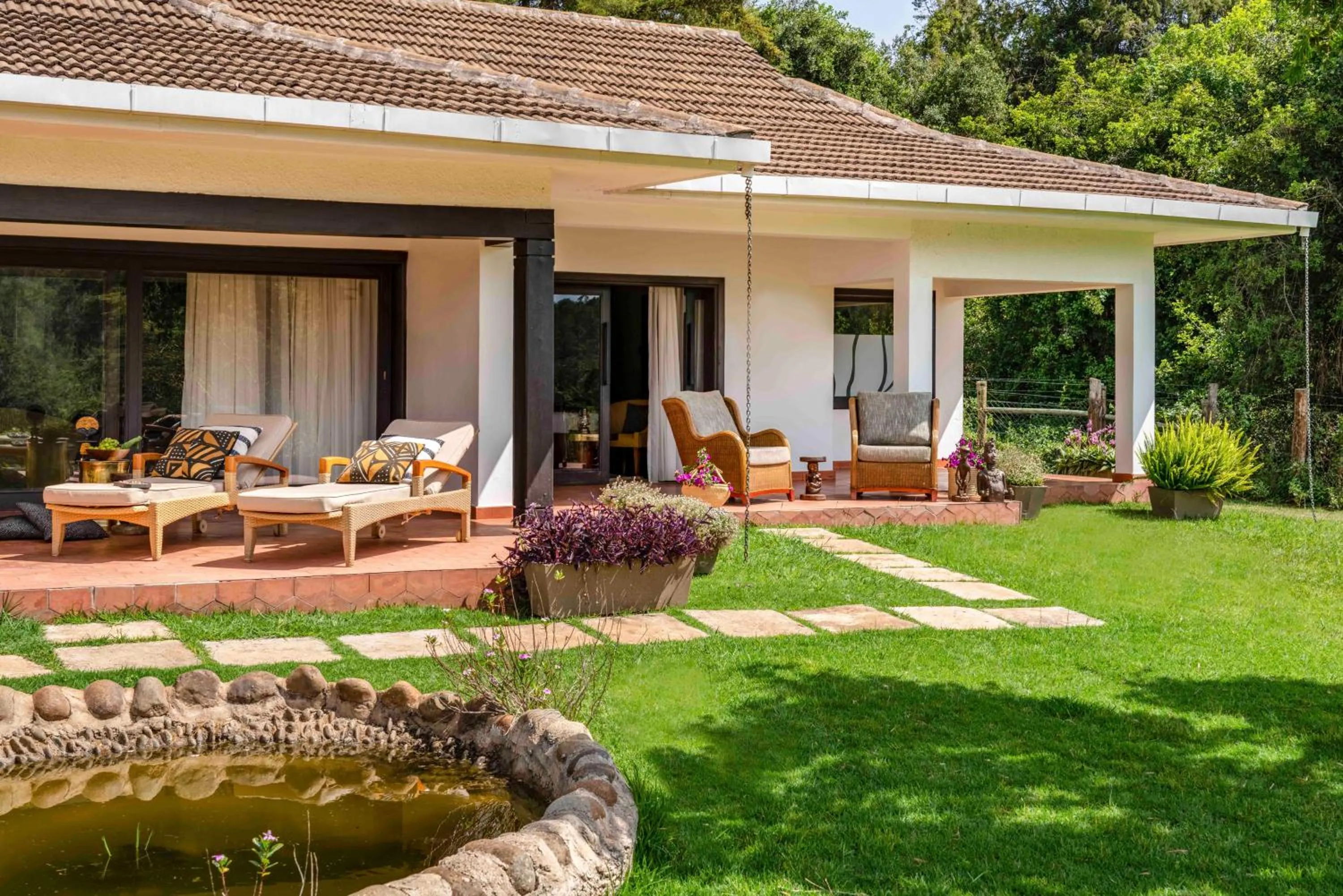 Patio in Fairmont Mount Kenya Safari Club