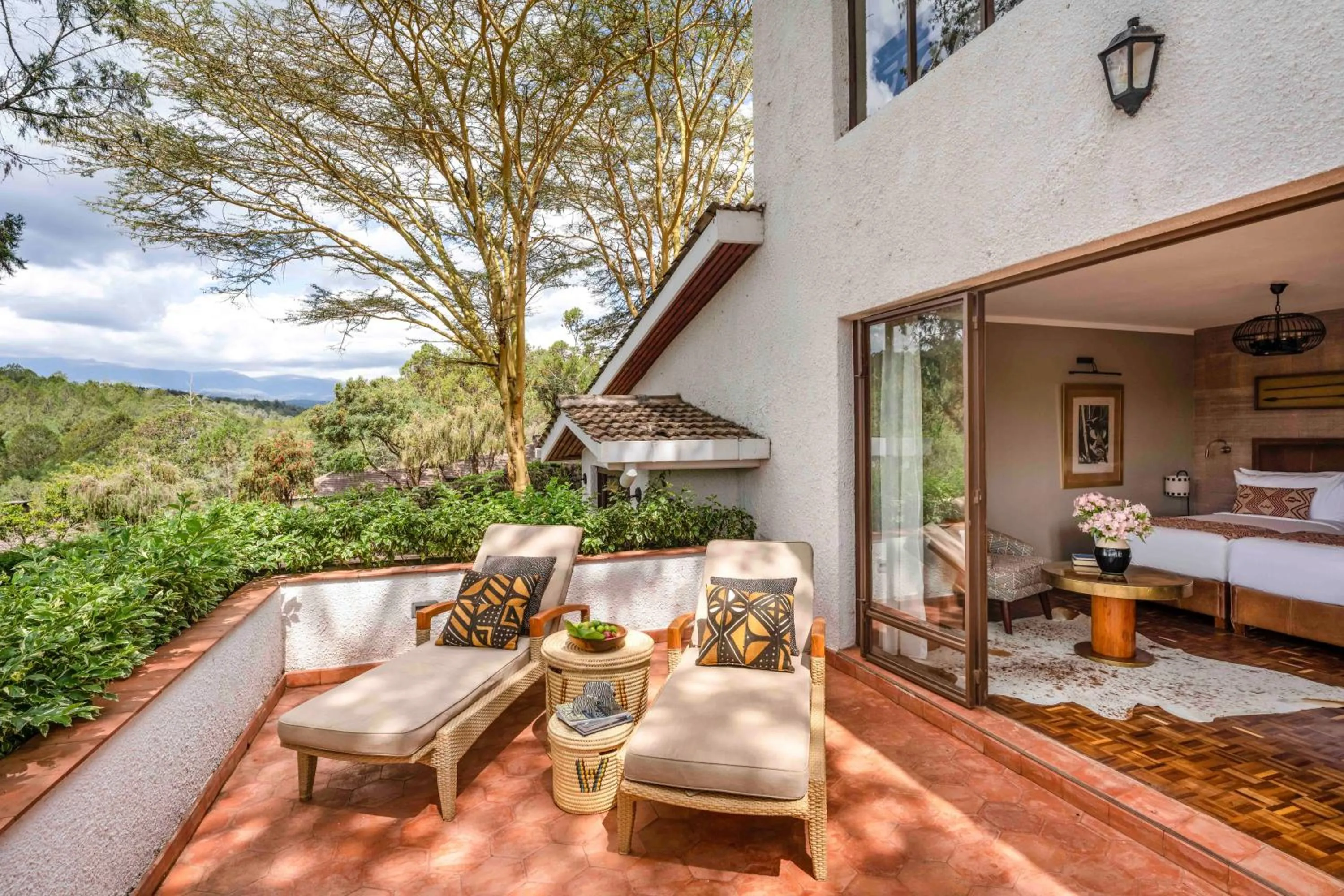 Patio in Fairmont Mount Kenya Safari Club