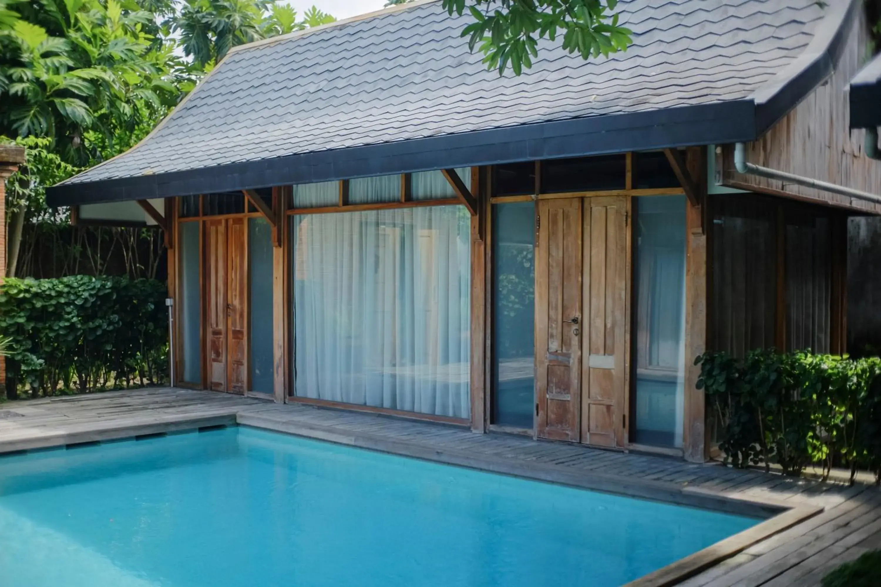 Pool view in Ayom Java Village Solo Pool view in Ayom Java Village Solo