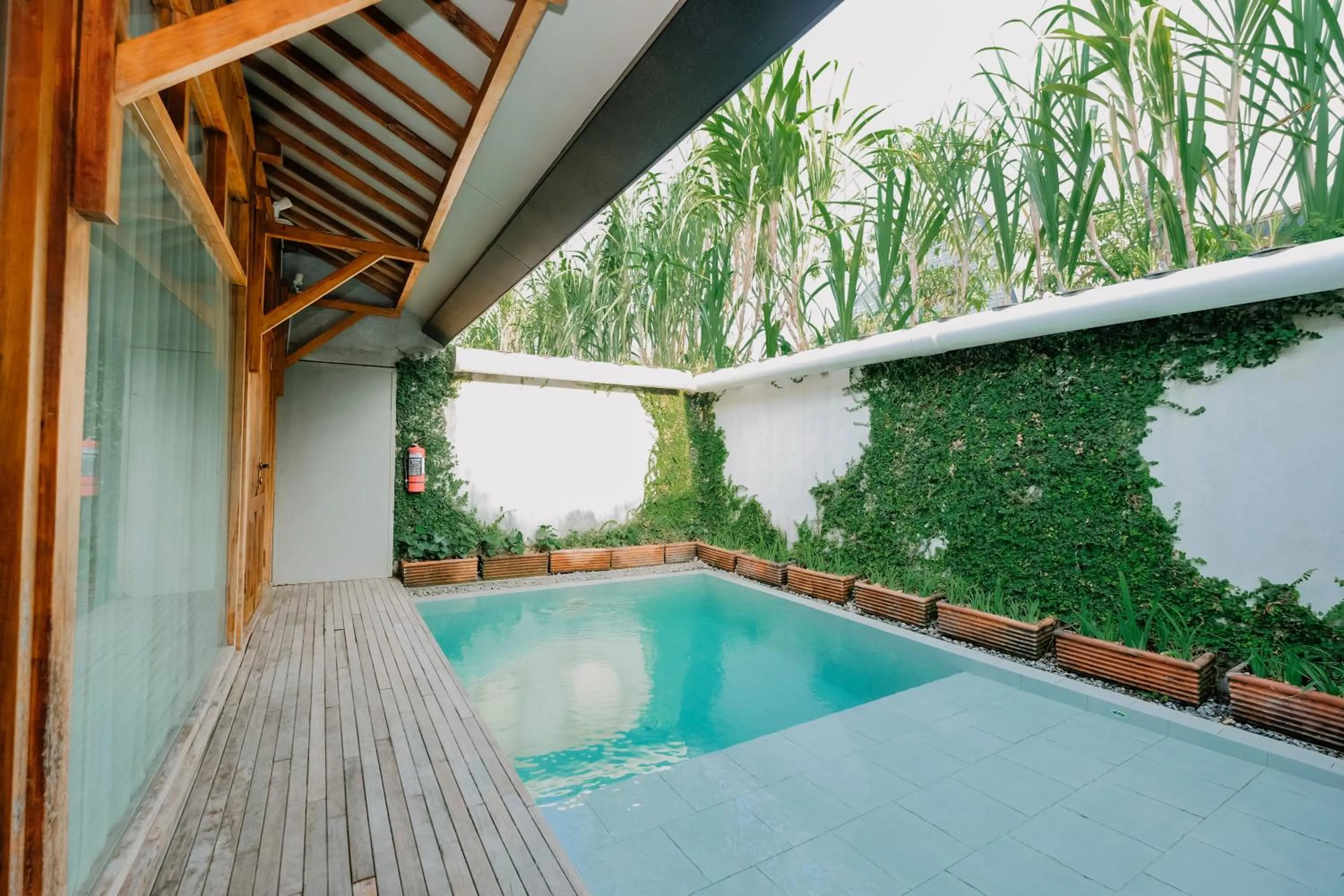 Pool view in Ayom Java Village Solo