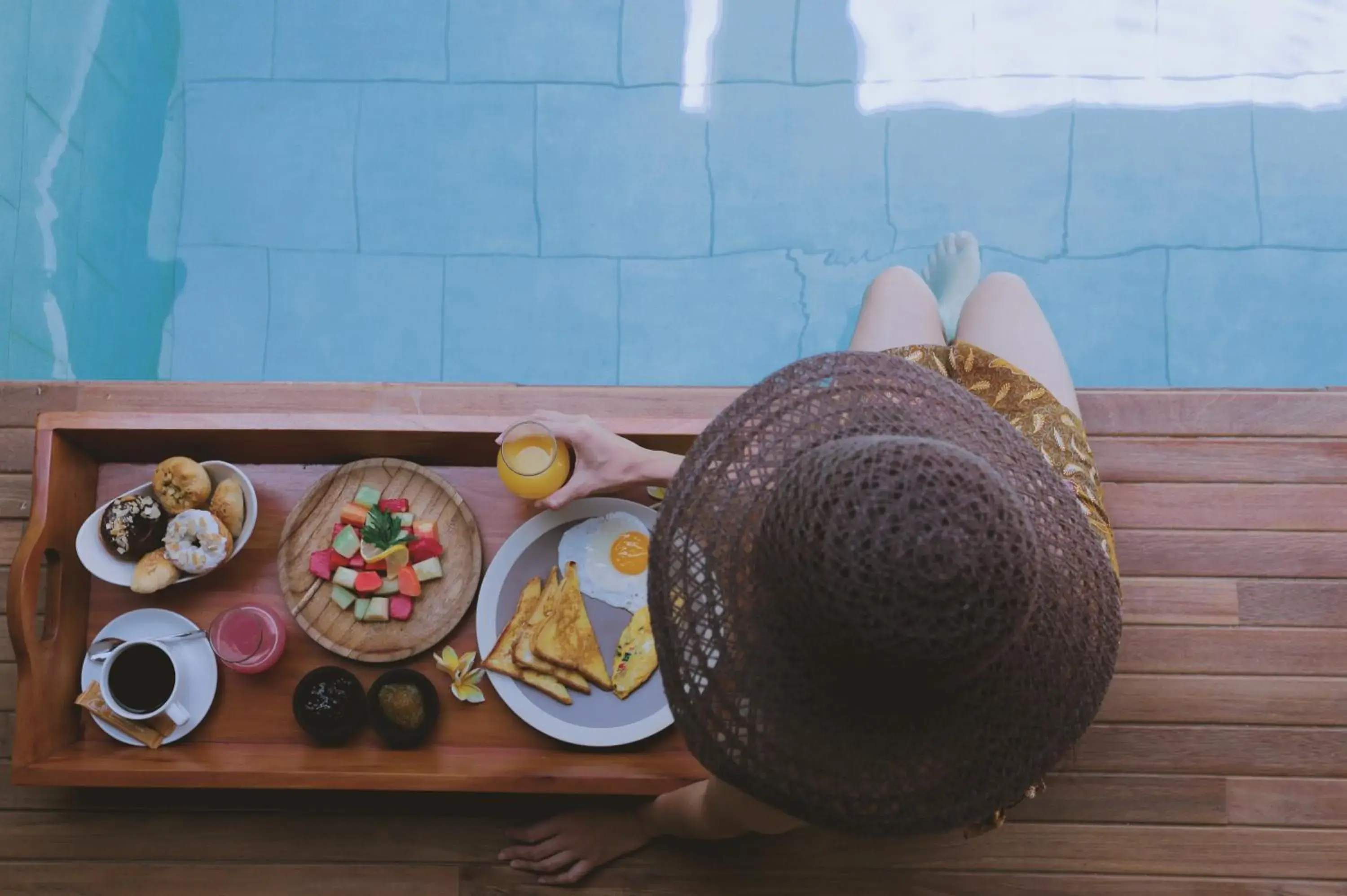 Pool view in Ayom Java Village Solo Pool view in Ayom Java Village Solo