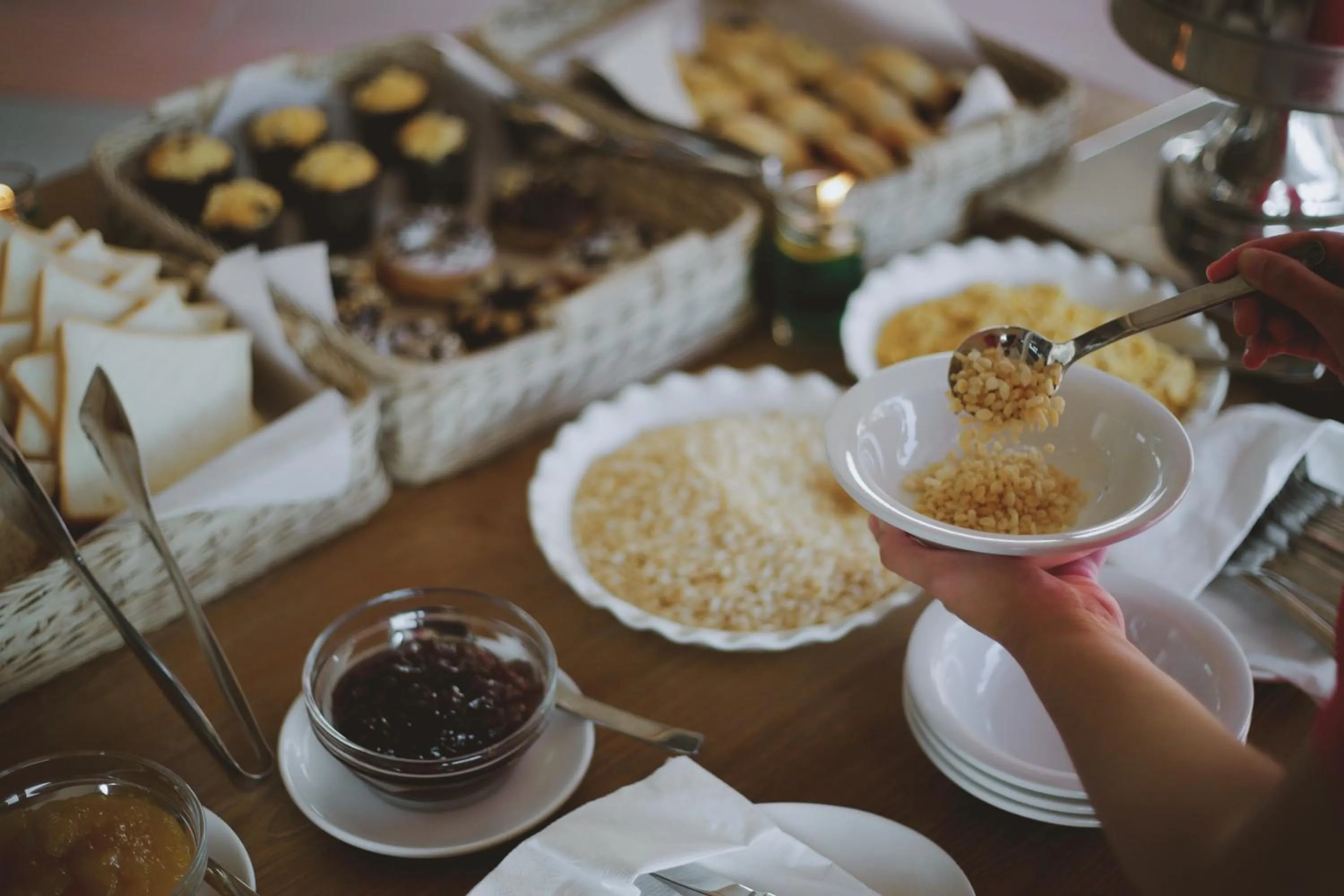 Buffet breakfast in Ayom Java Village Solo