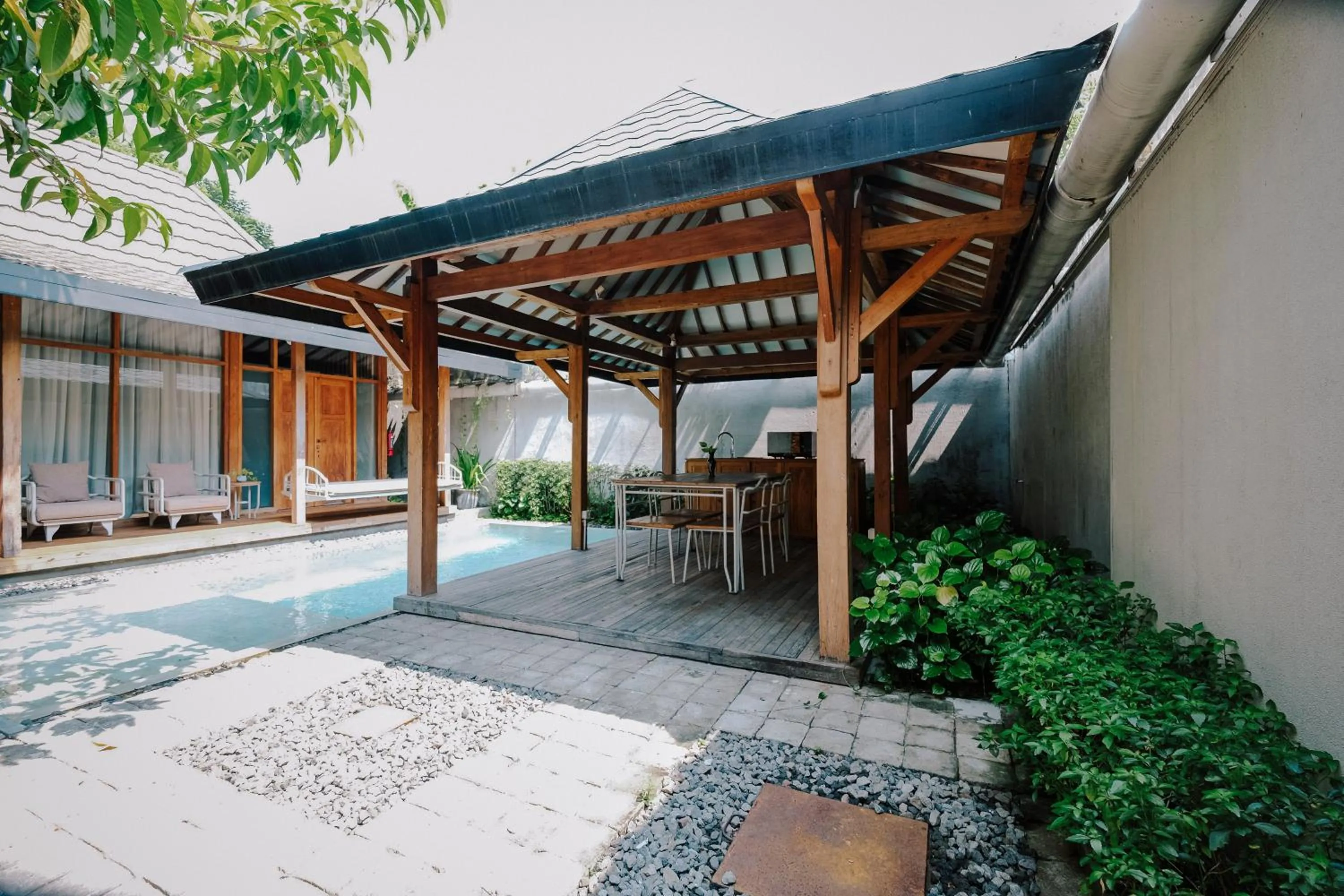 Balcony/Terrace in Ayom Java Village Solo