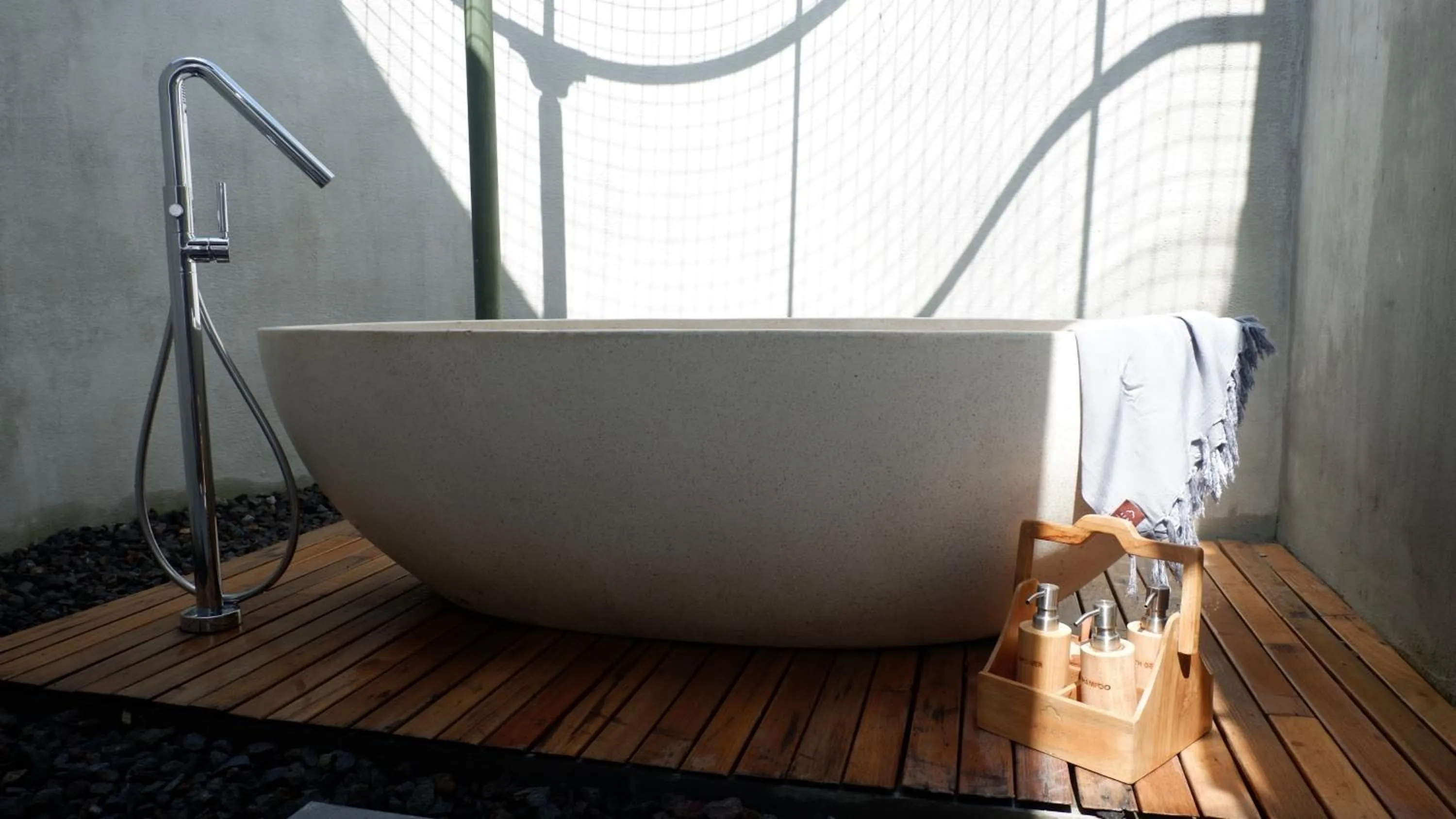 Bathroom in Ayom Java Village Solo