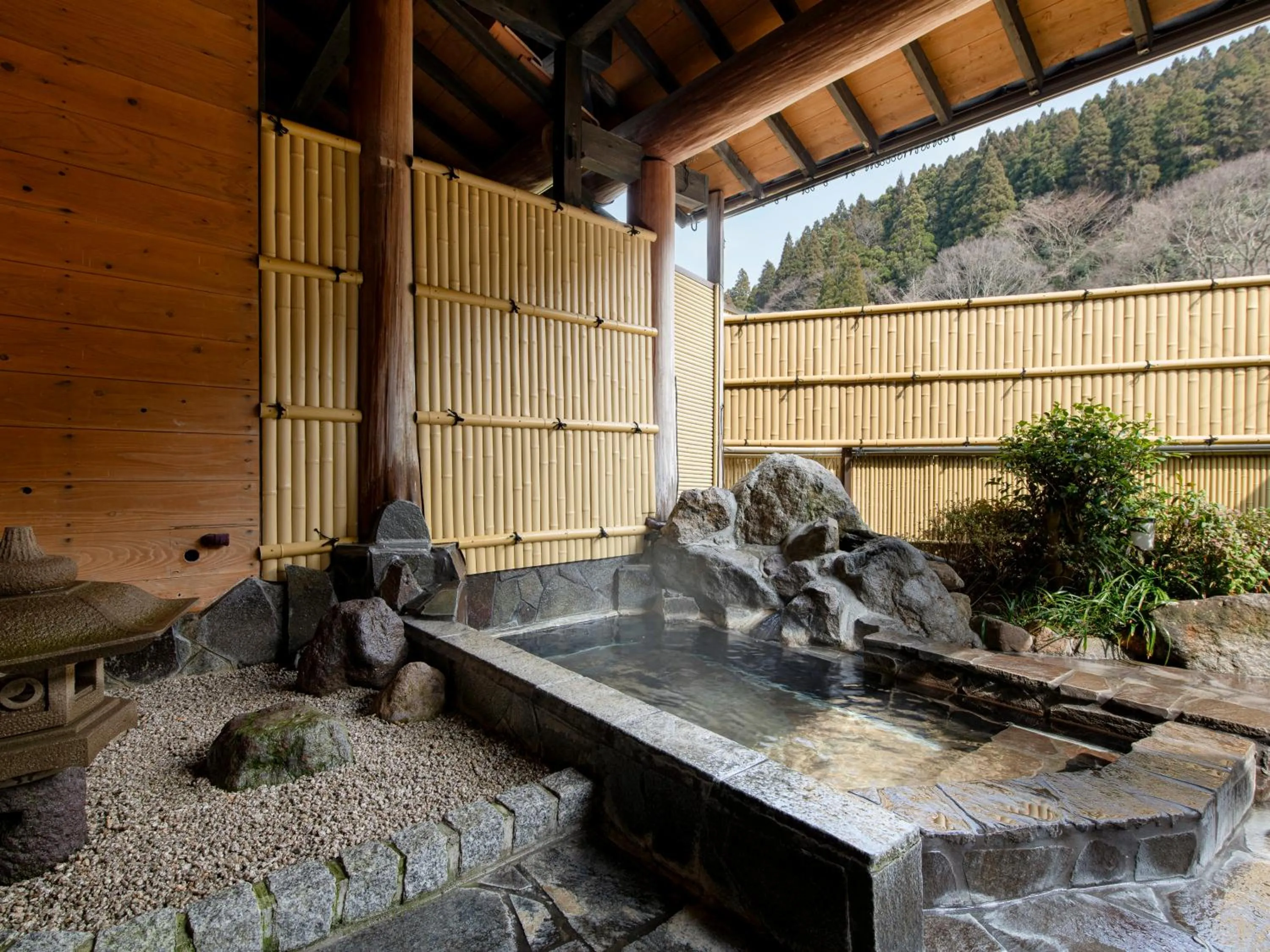 Hot Spring Bath in Sanso Matsuya