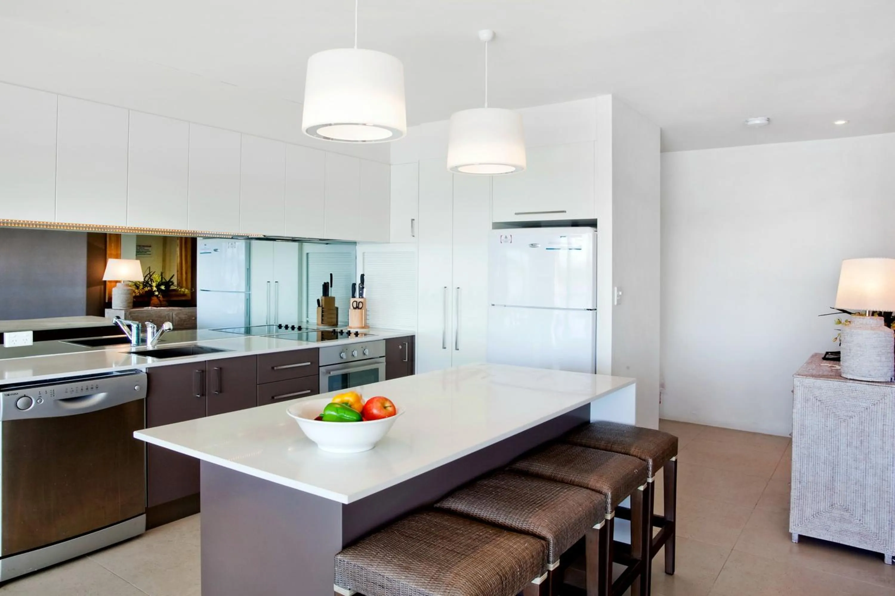 Dining area in Noosa Shores Resort