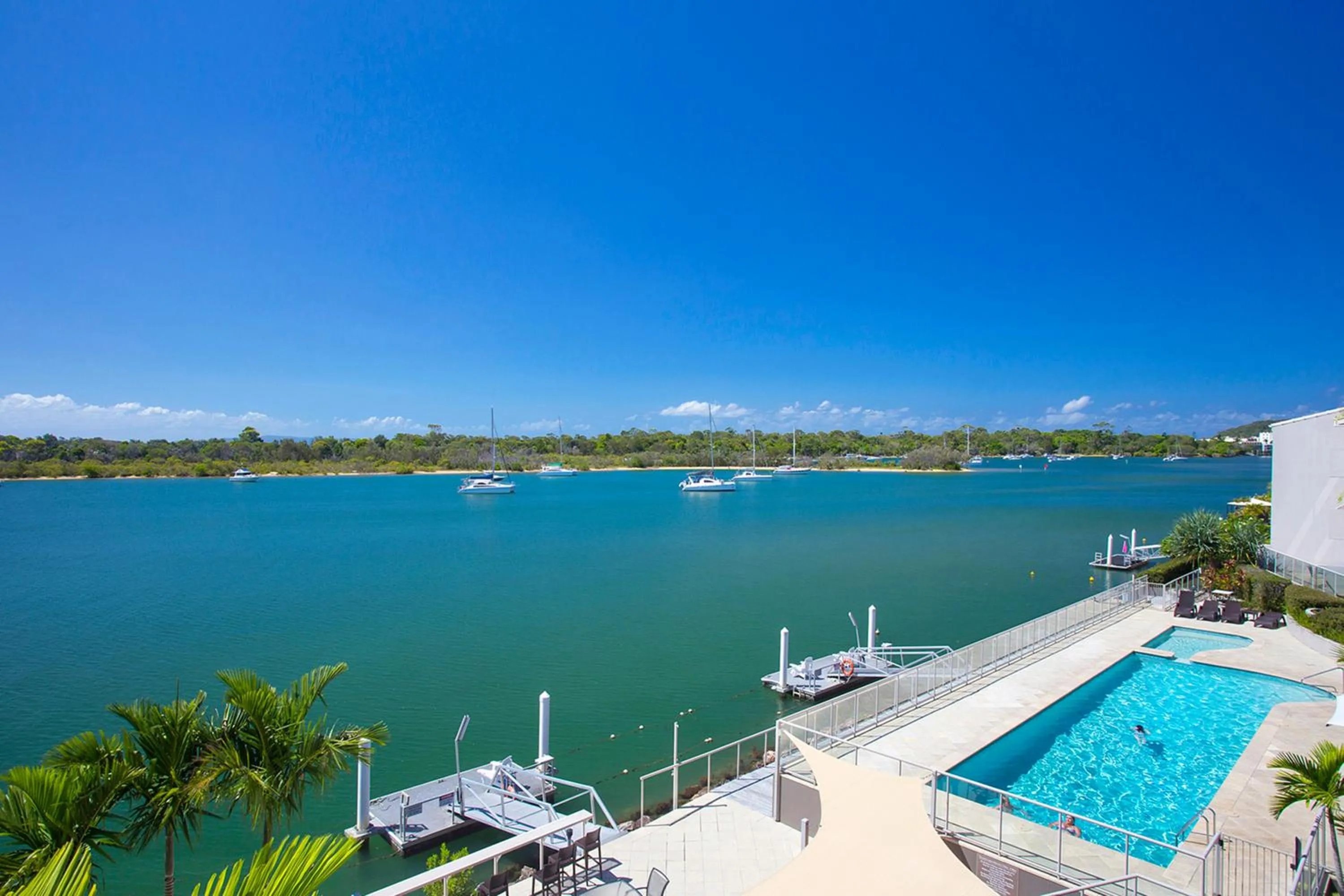 River view in Noosa Shores Resort