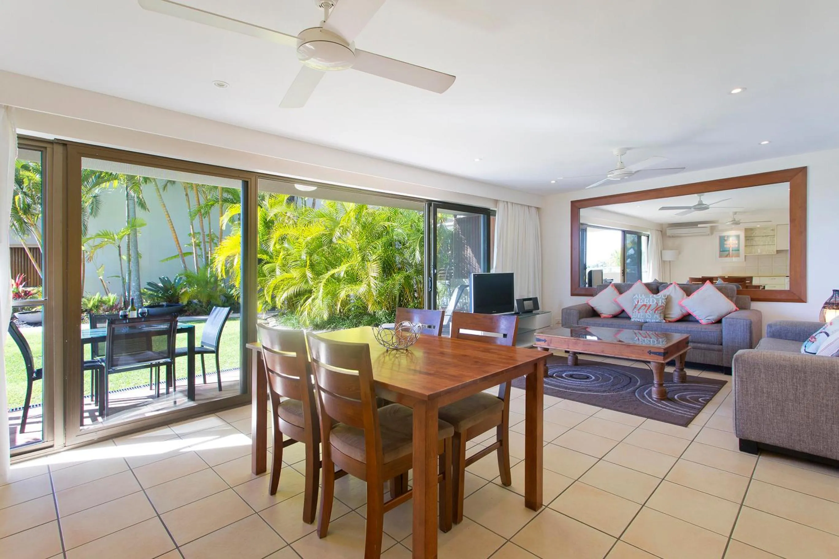 Living room in Noosa Shores Resort