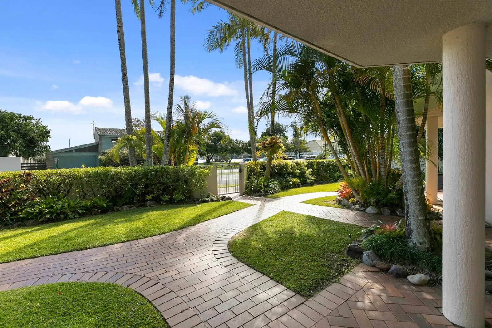 Garden view in The Noosa Apartments