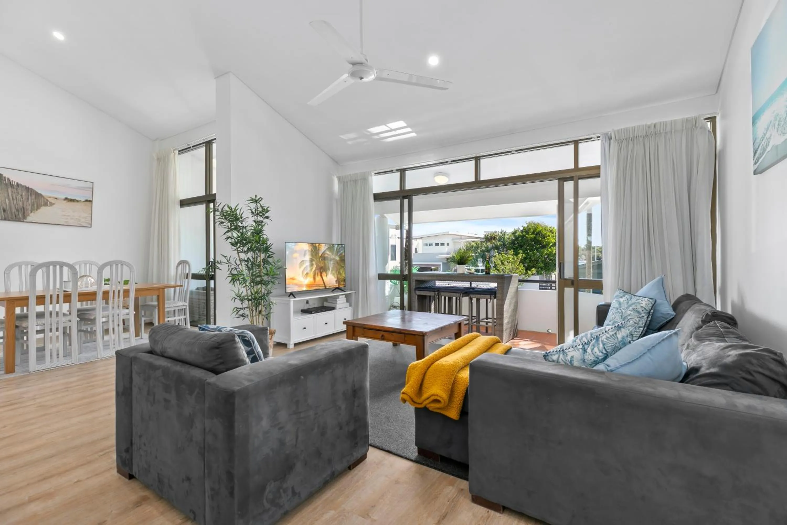 Living room in The Noosa Apartments