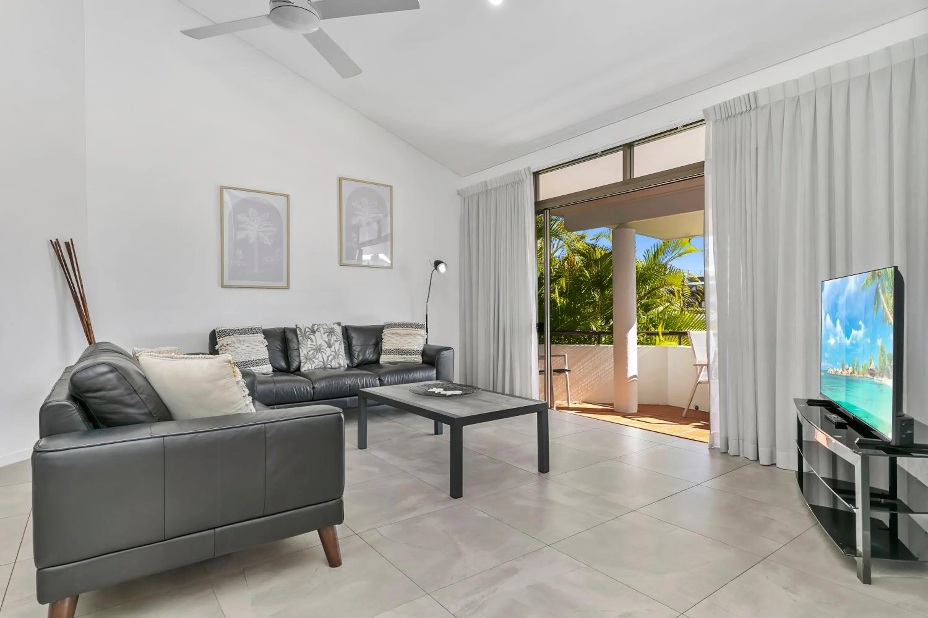 Living room in The Noosa Apartments
