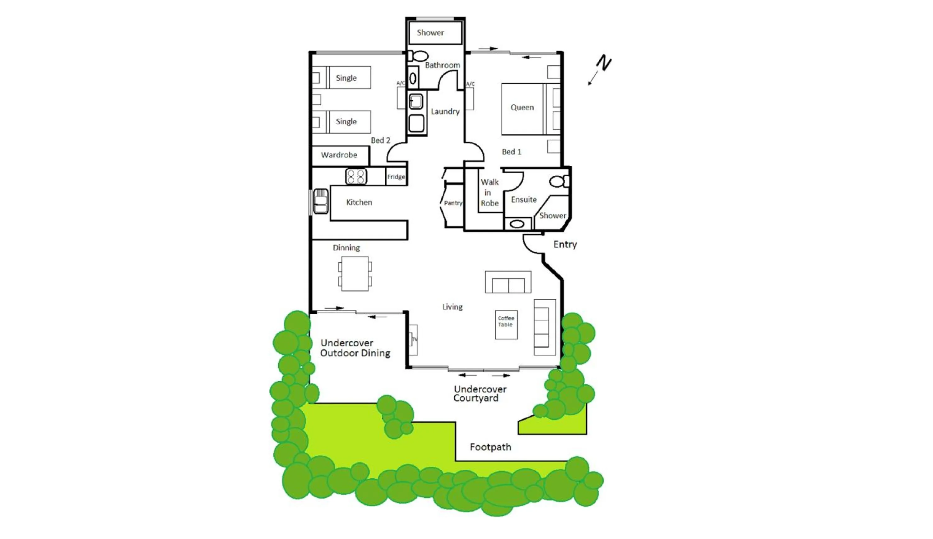Floor plan in The Noosa Apartments