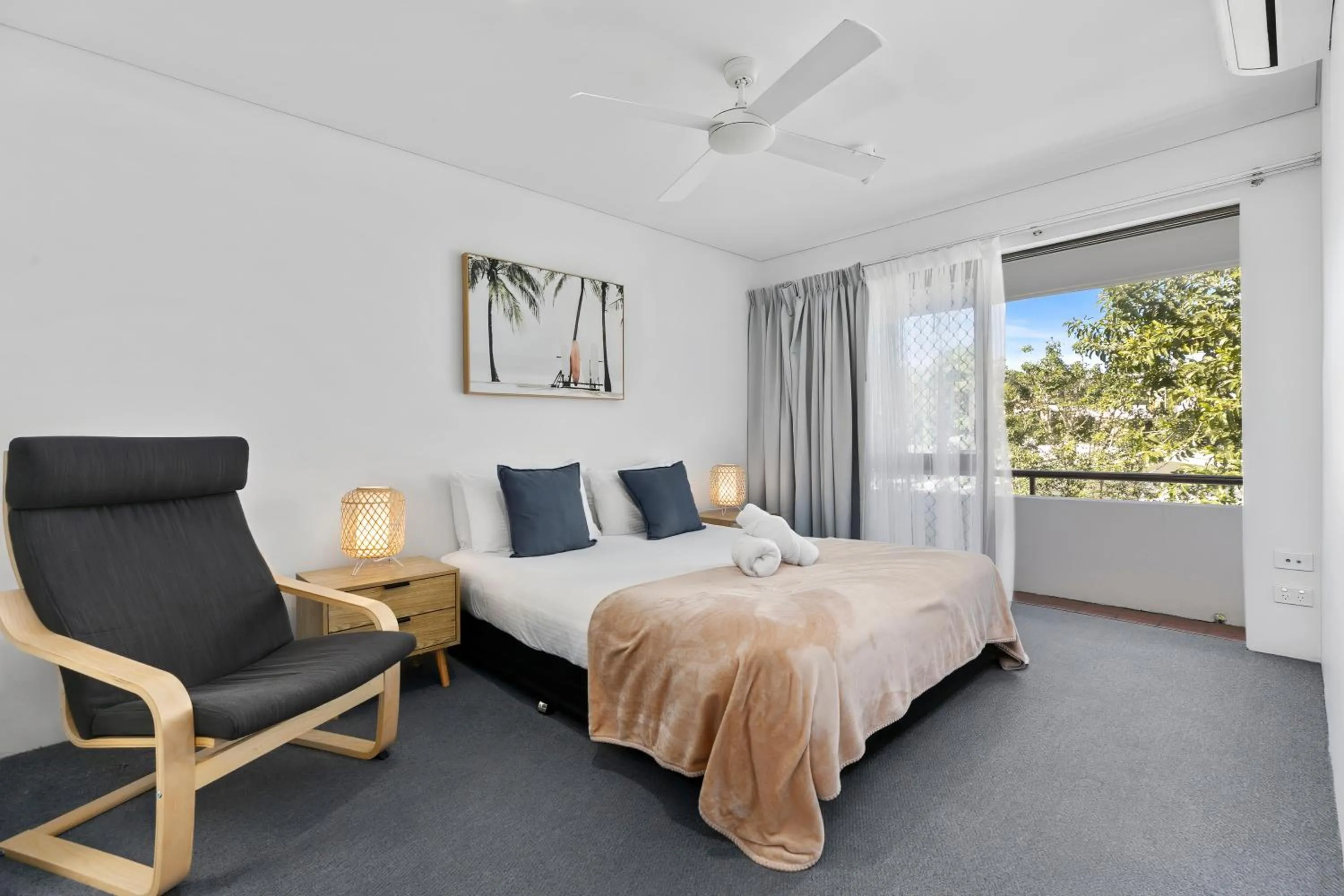 Bedroom, Bed in The Noosa Apartments
