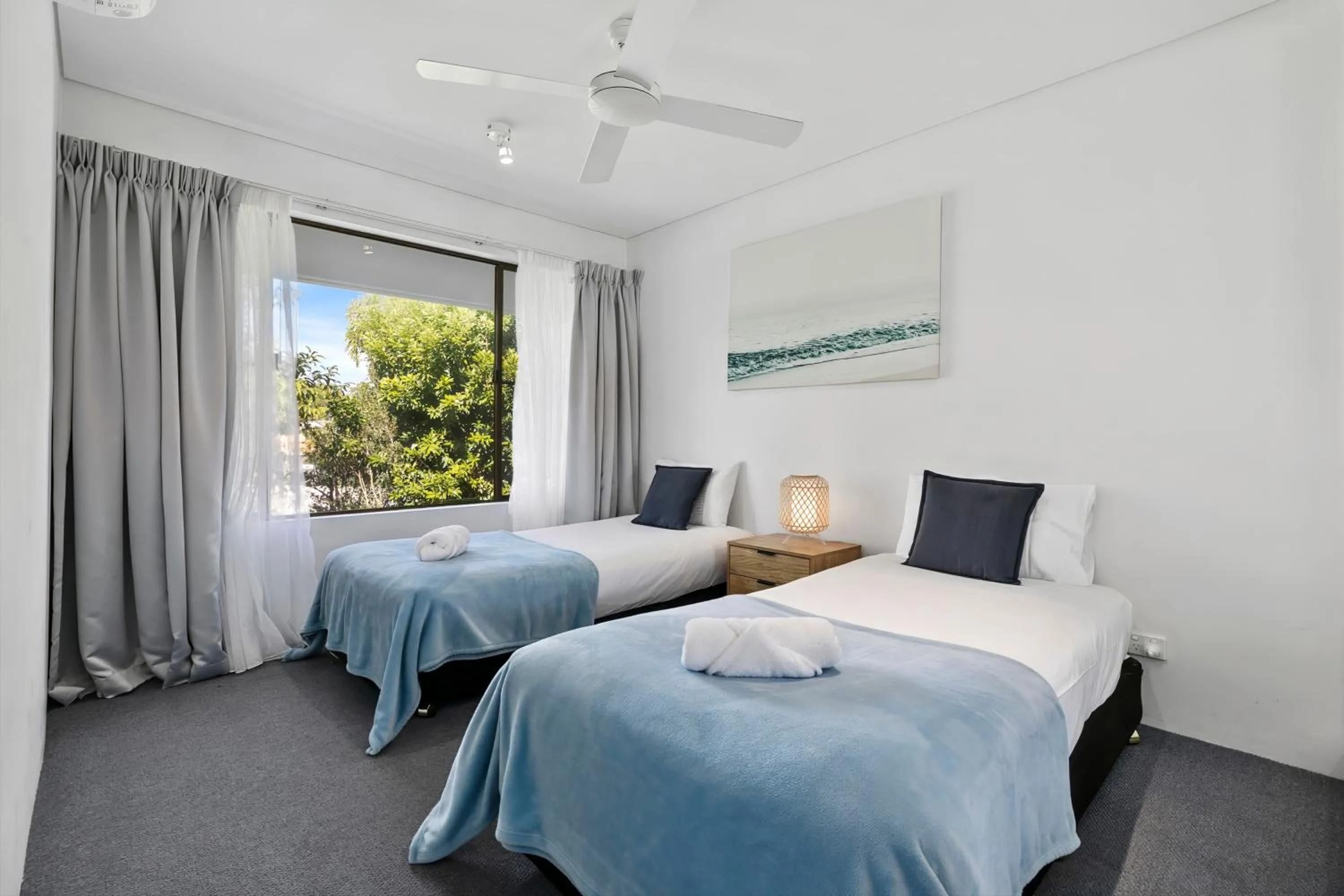 Bedroom, Bed in The Noosa Apartments