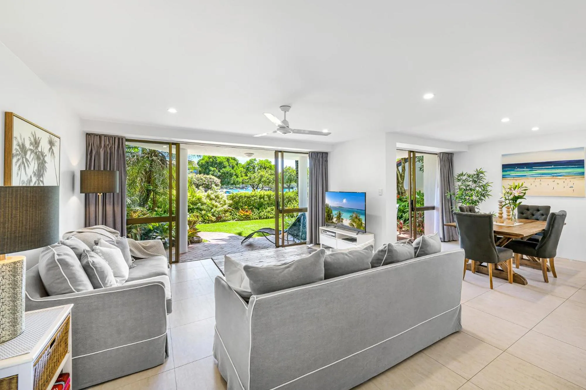Living room in The Noosa Apartments
