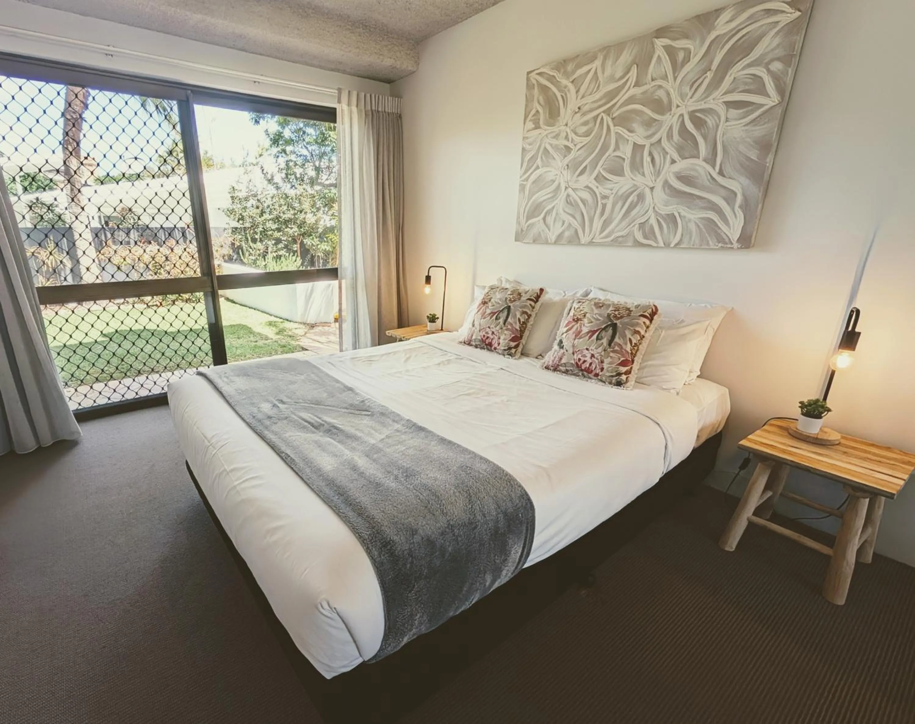 Bed in The Noosa Apartments