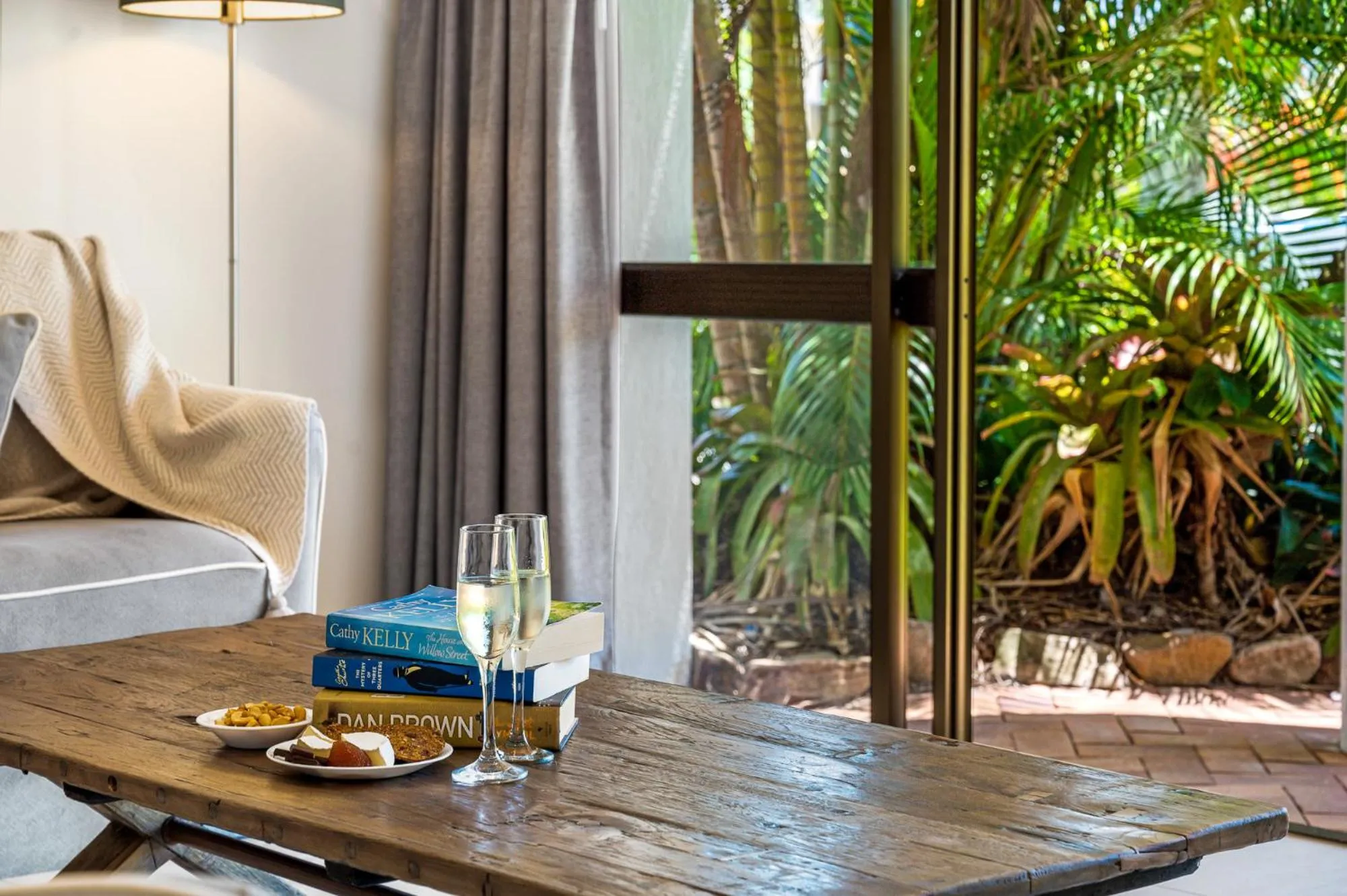 Garden view in The Noosa Apartments