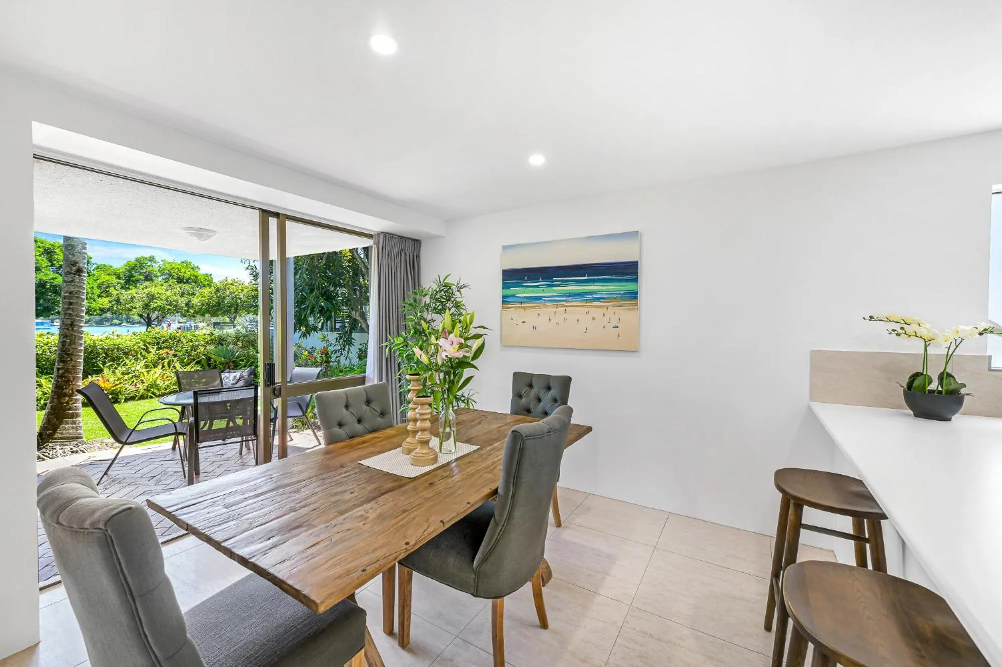 Dining area in The Noosa Apartments