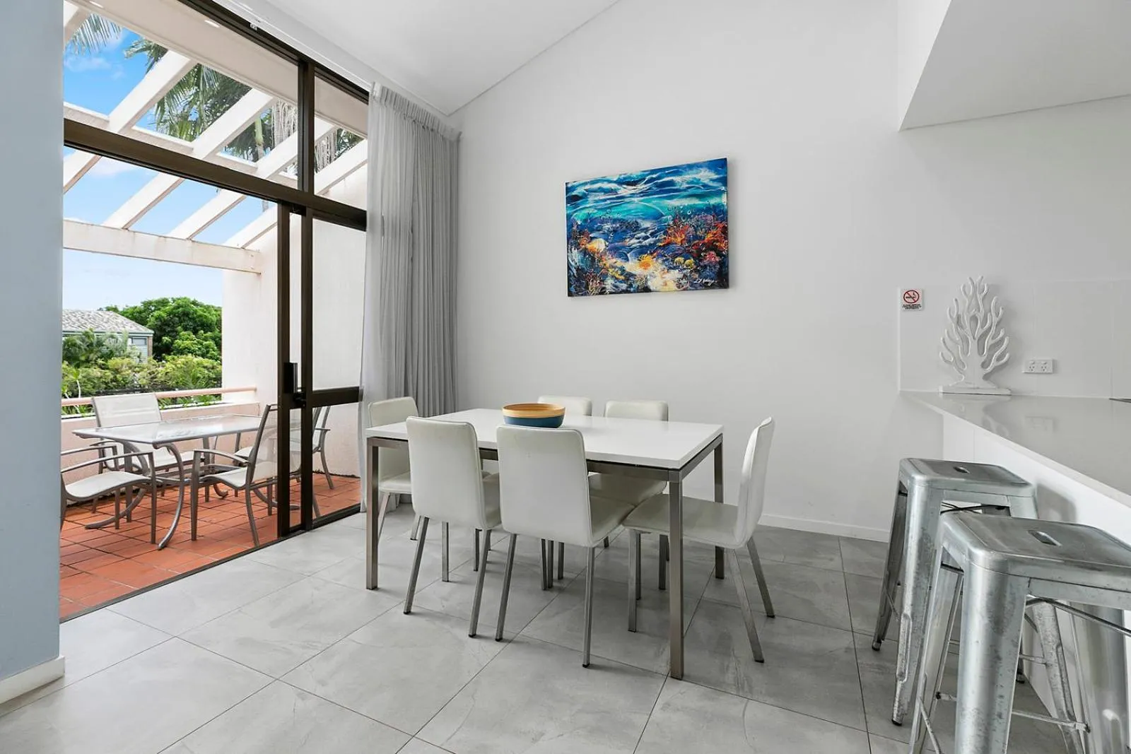 Dining area in The Noosa Apartments