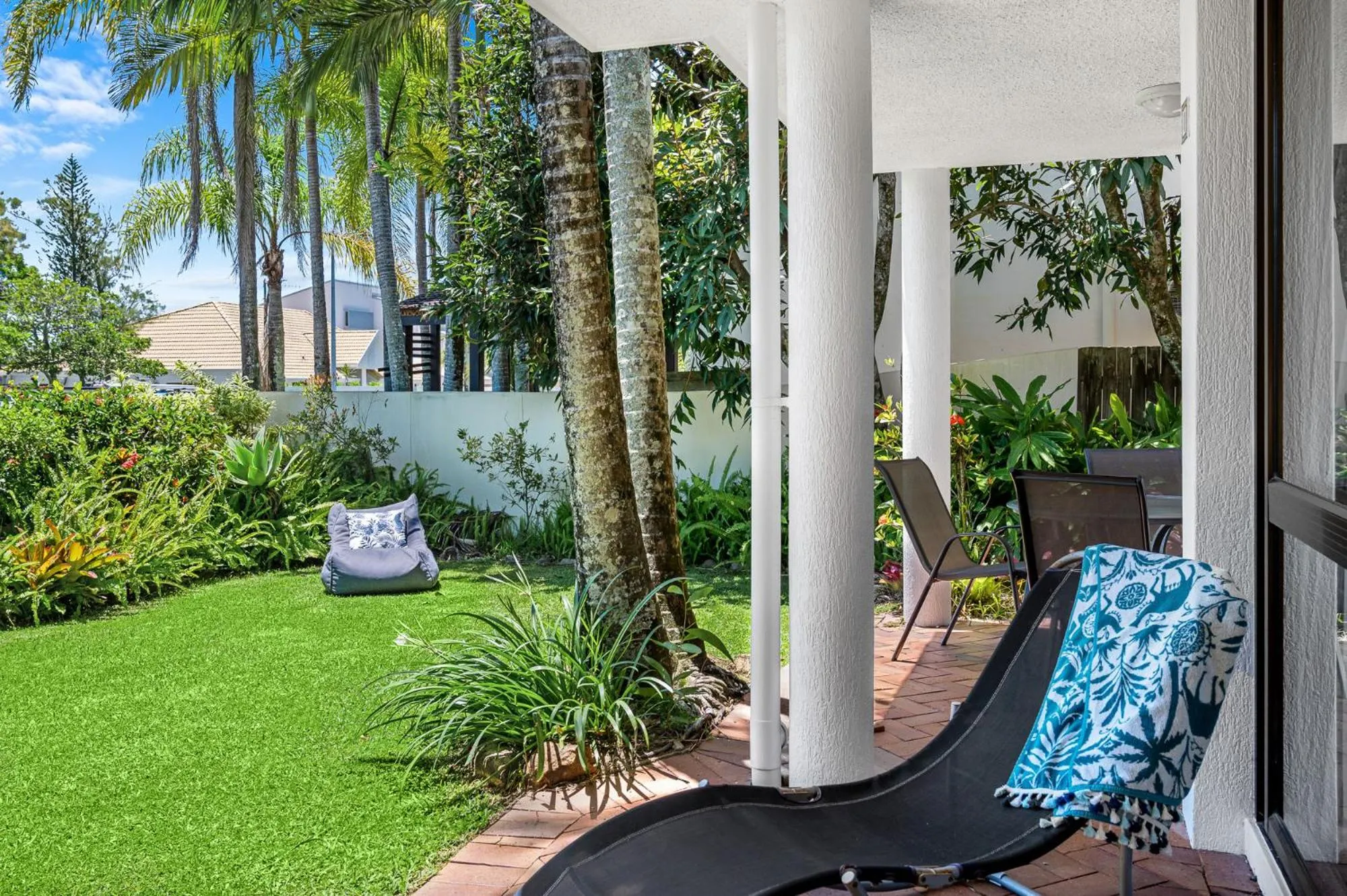 Seating area in The Noosa Apartments