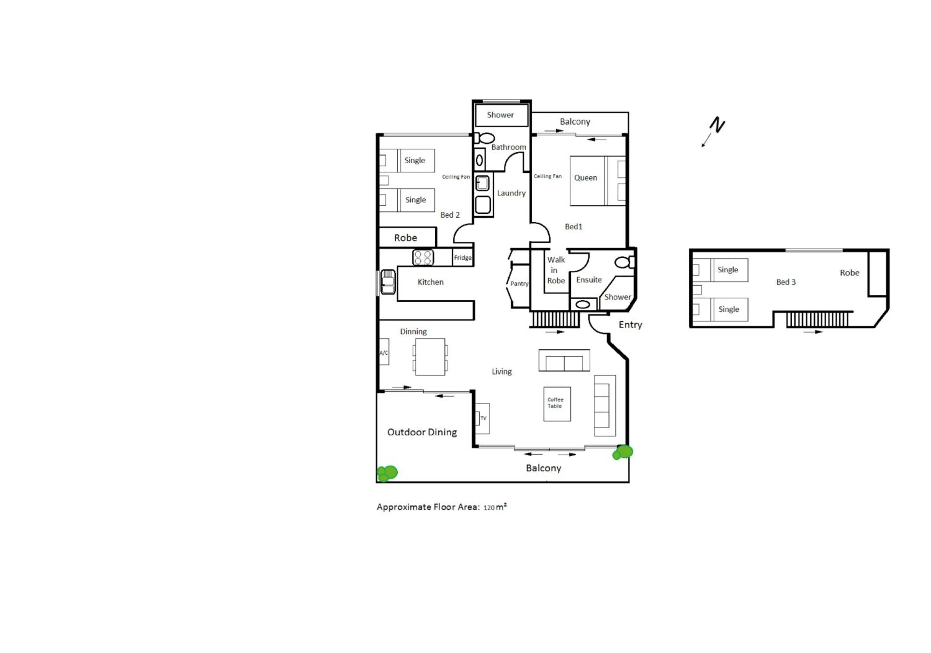 Floor plan in The Noosa Apartments