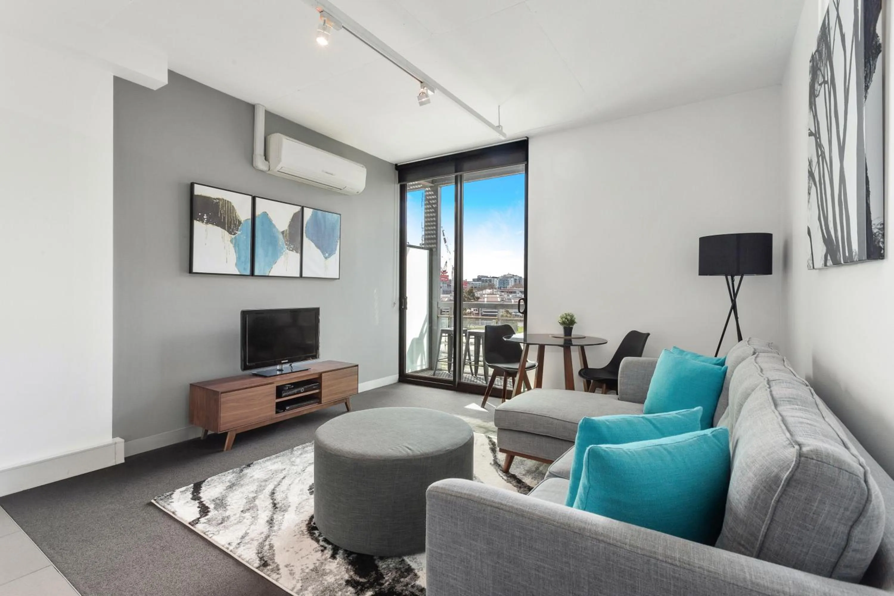 Living room in Docklands Private Collection - City Harbour Apartments