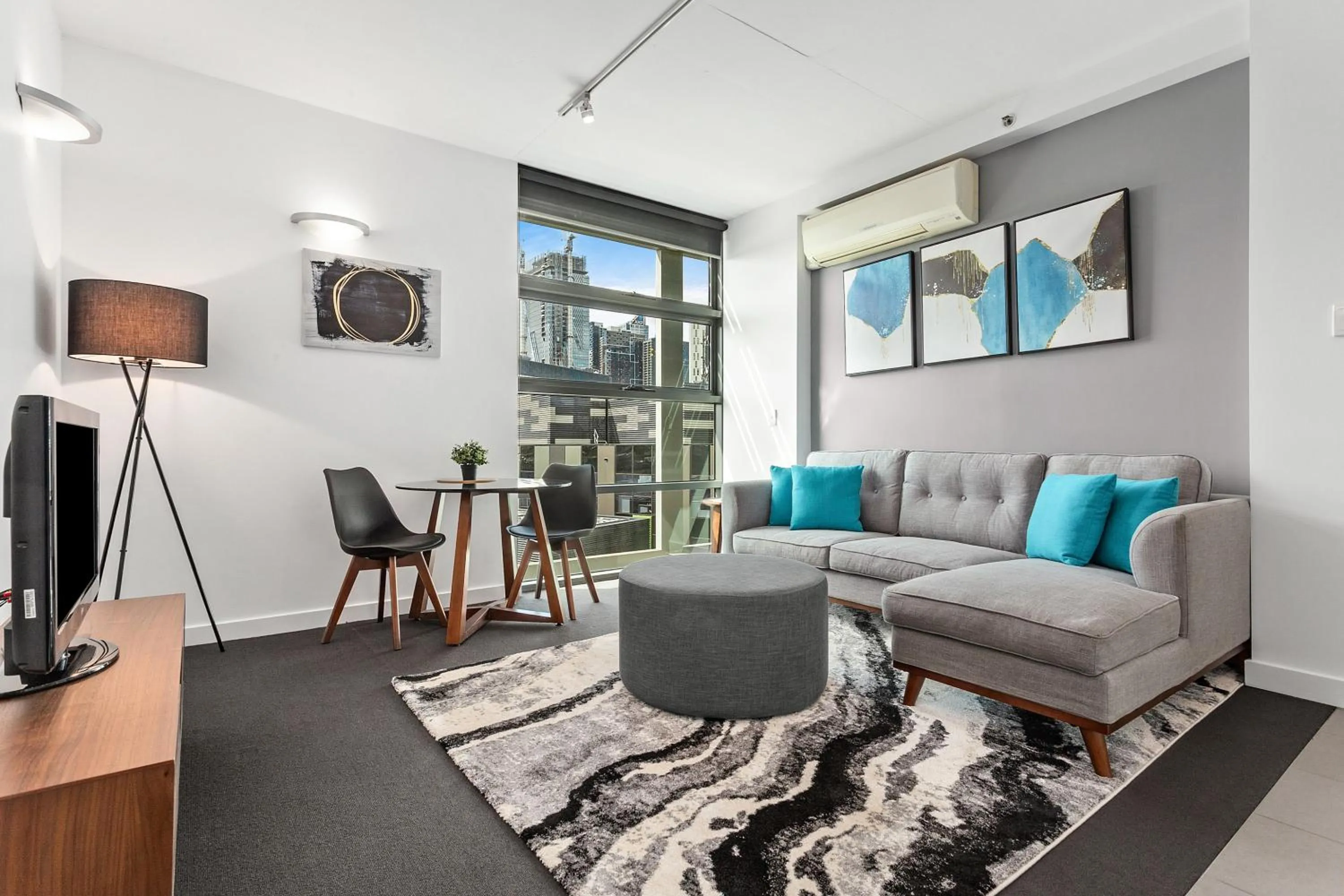 Living room in Docklands Private Collection - City Harbour Apartments