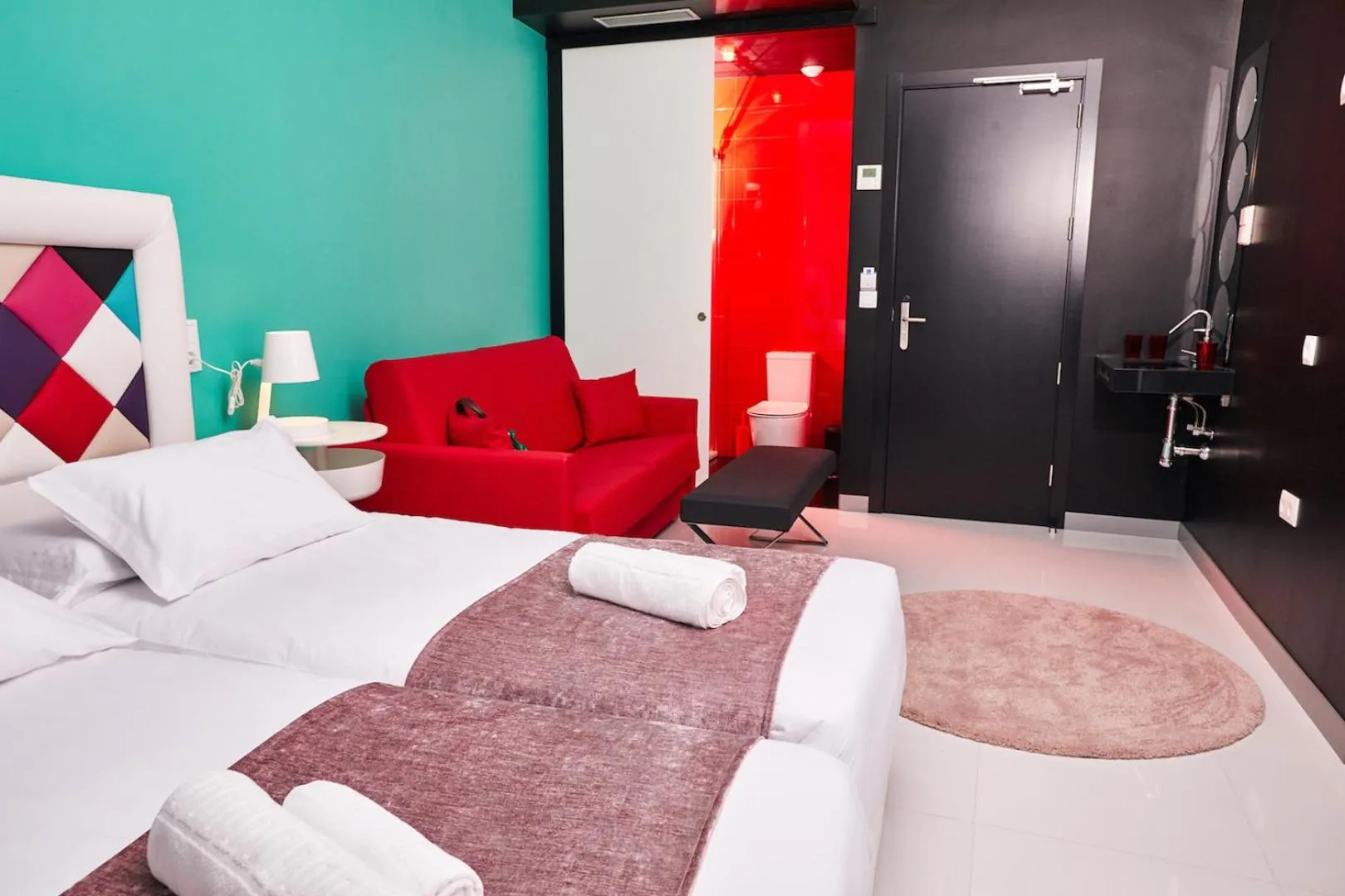 Bathroom, Bed in Hotelfreedom