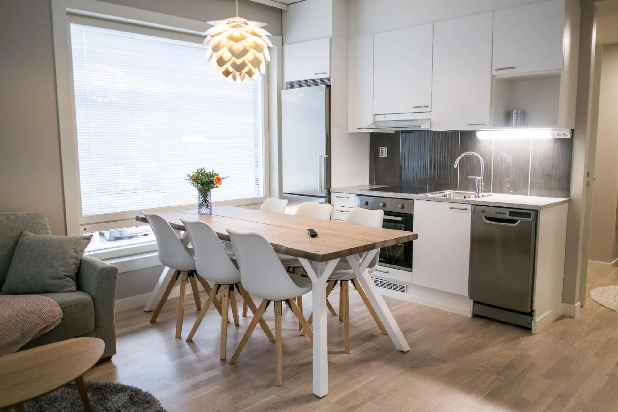 Kitchen or kitchenette in Santasport Apartment Hotel