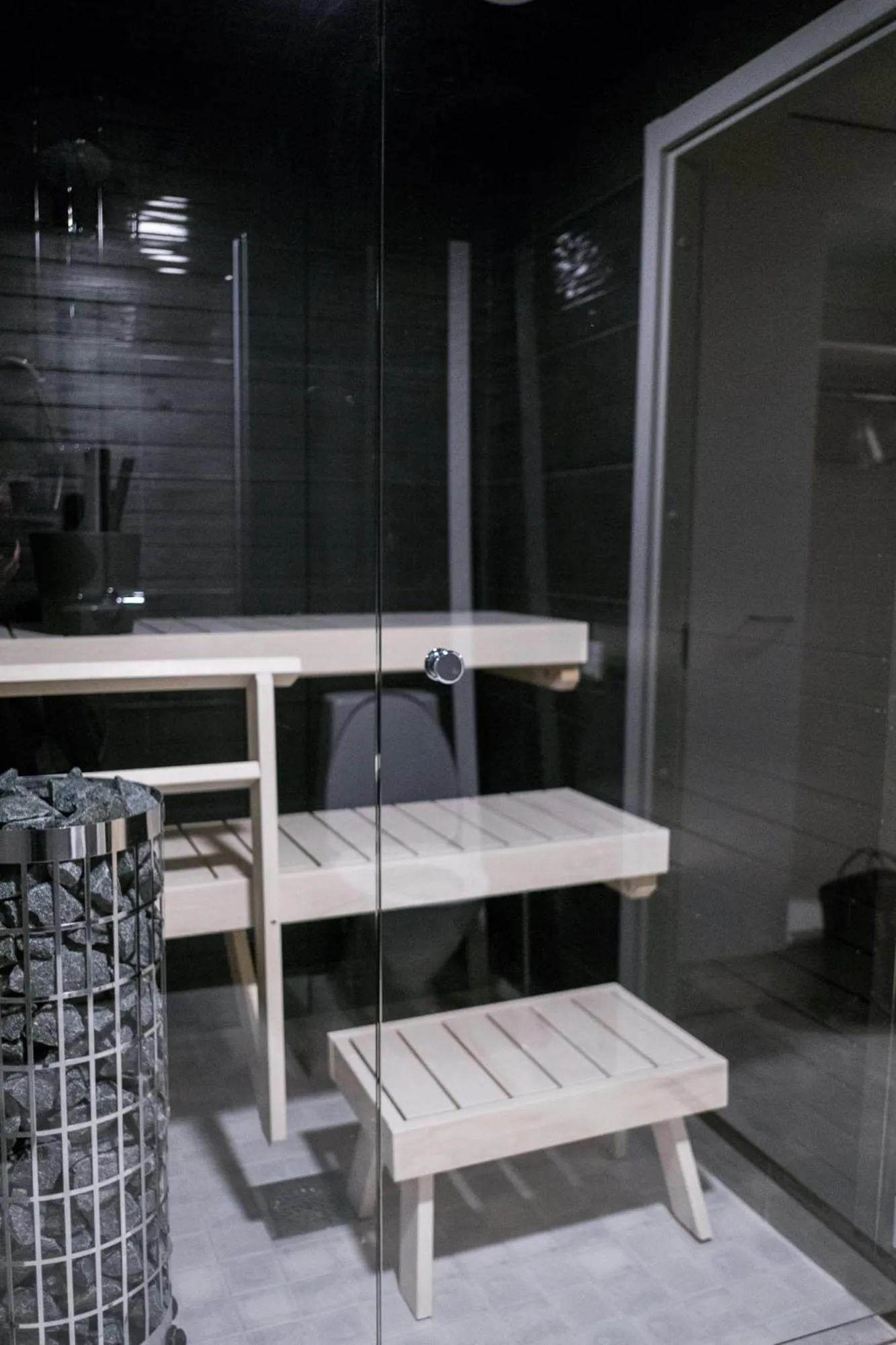 Sauna in Santasport Apartment Hotel