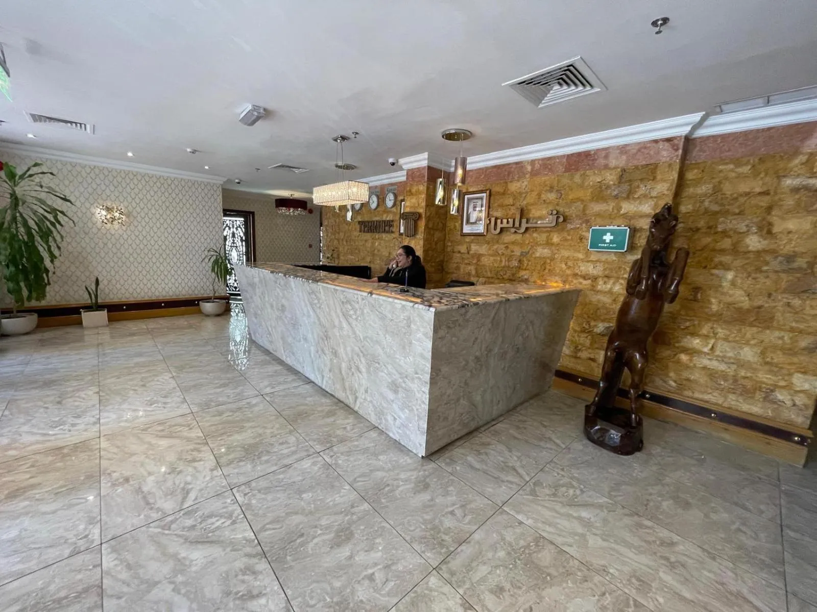 Lobby or reception in Terrace Furnished Apartments- Fintas1