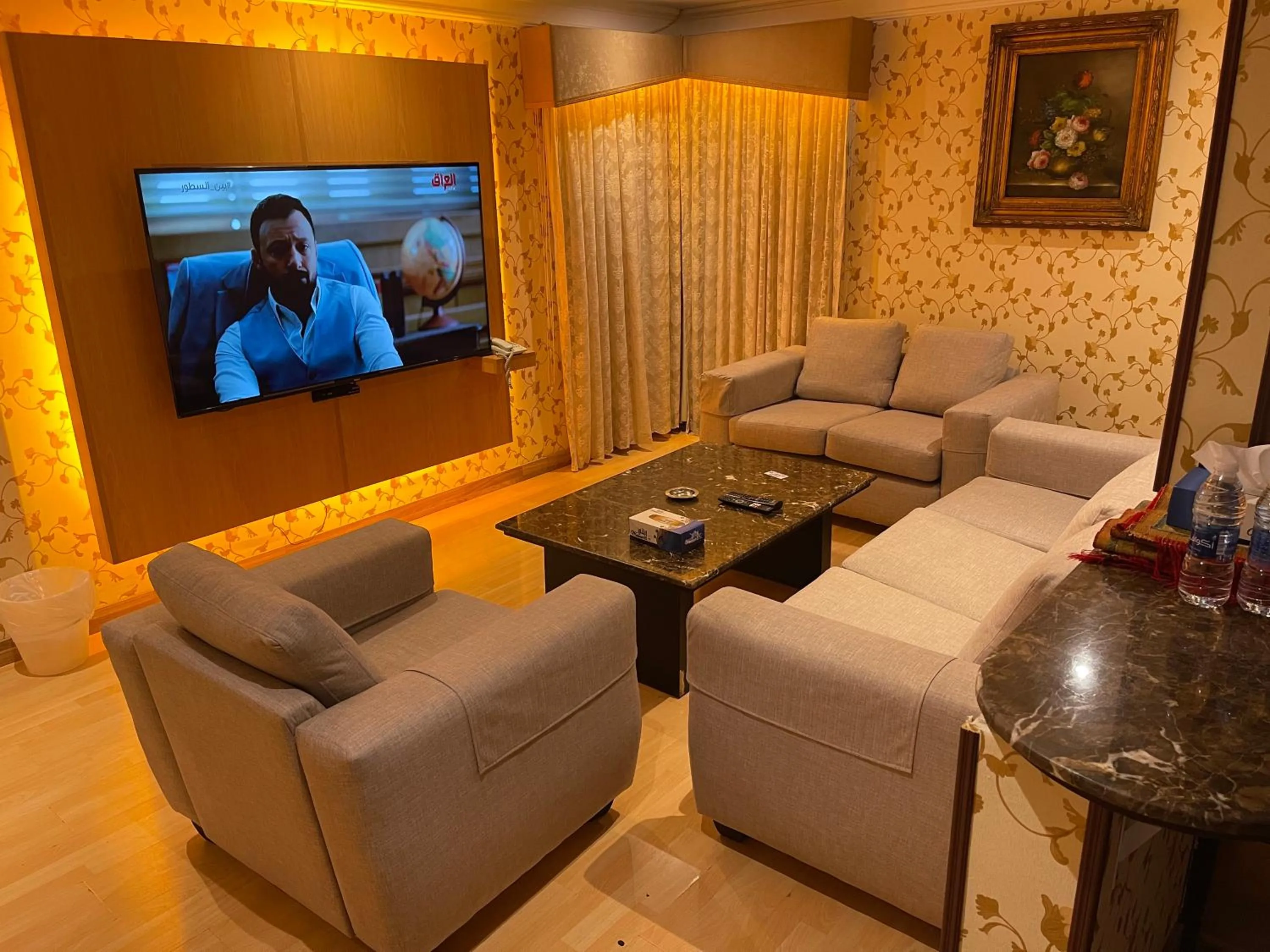 Living room in Terrace Furnished Apartments- Fintas1