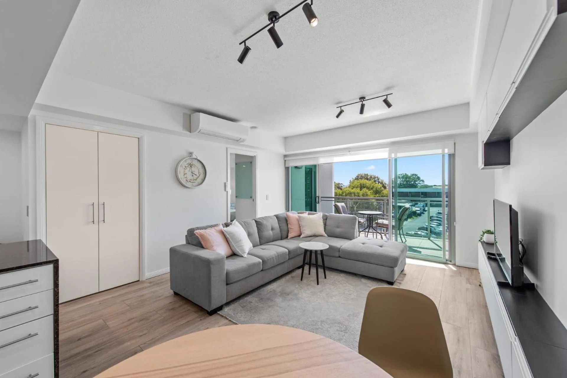 Living room in Proximity Waterfront Apartments