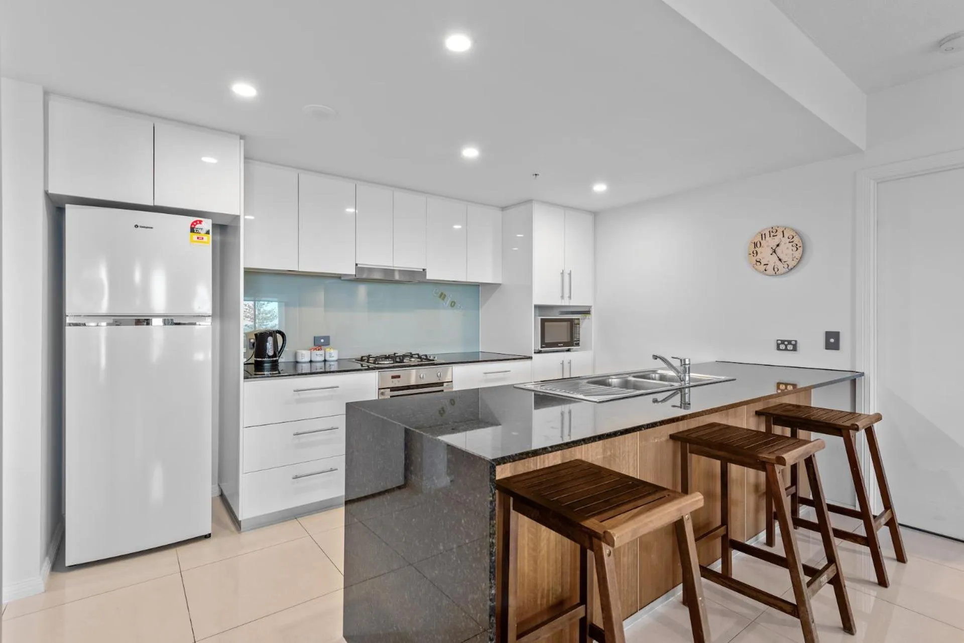 kitchen in Proximity Waterfront Apartments