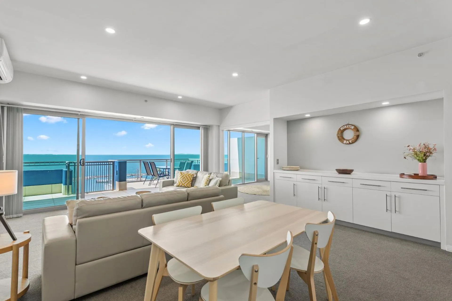 Living room in Proximity Waterfront Apartments