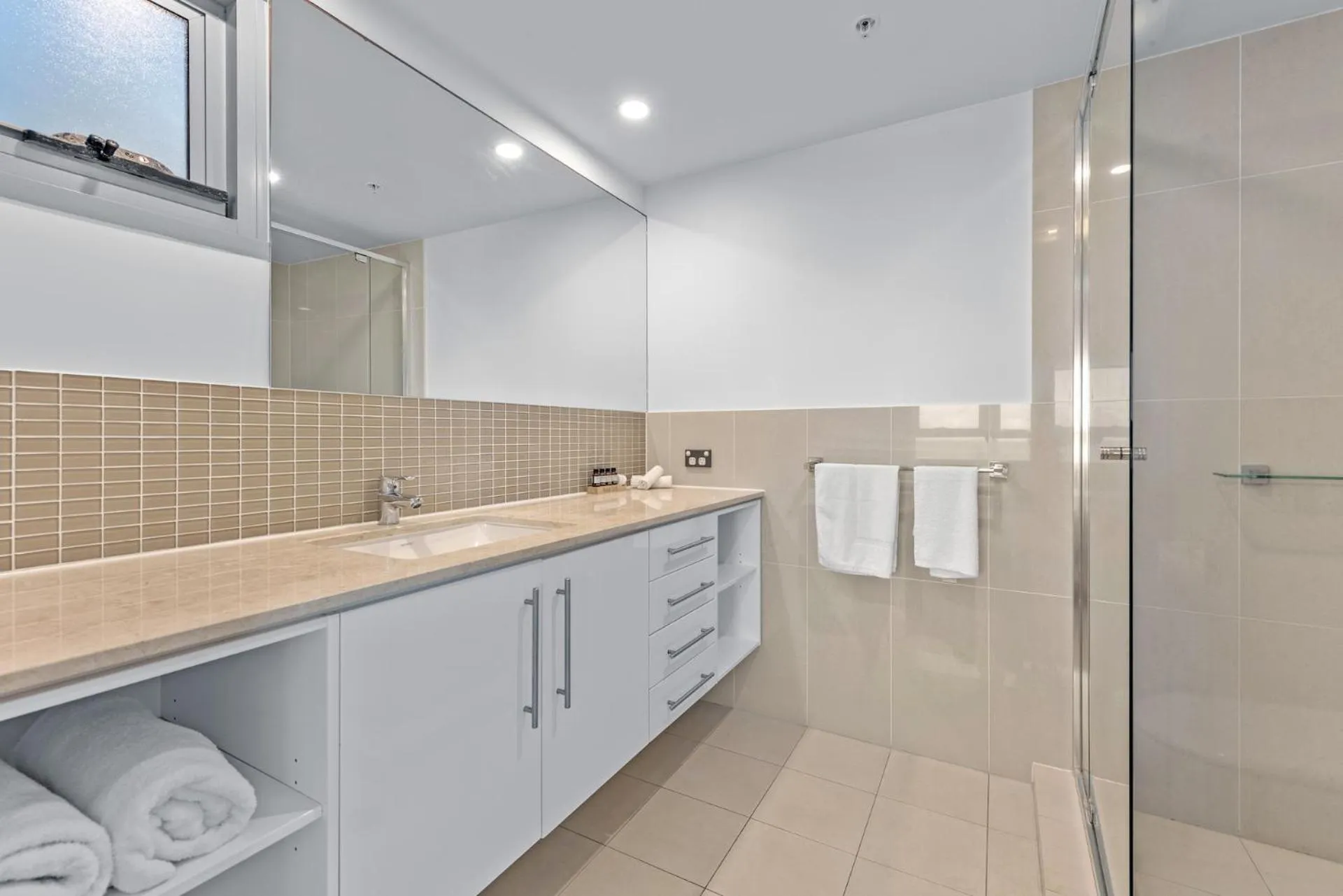 Bathroom in Proximity Waterfront Apartments